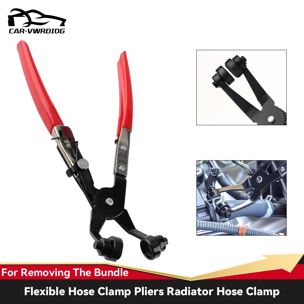 45° Hose Clamp Pliers Water Pipe Fuel Coolant Clip Ring-Type or Flat-Band Hose