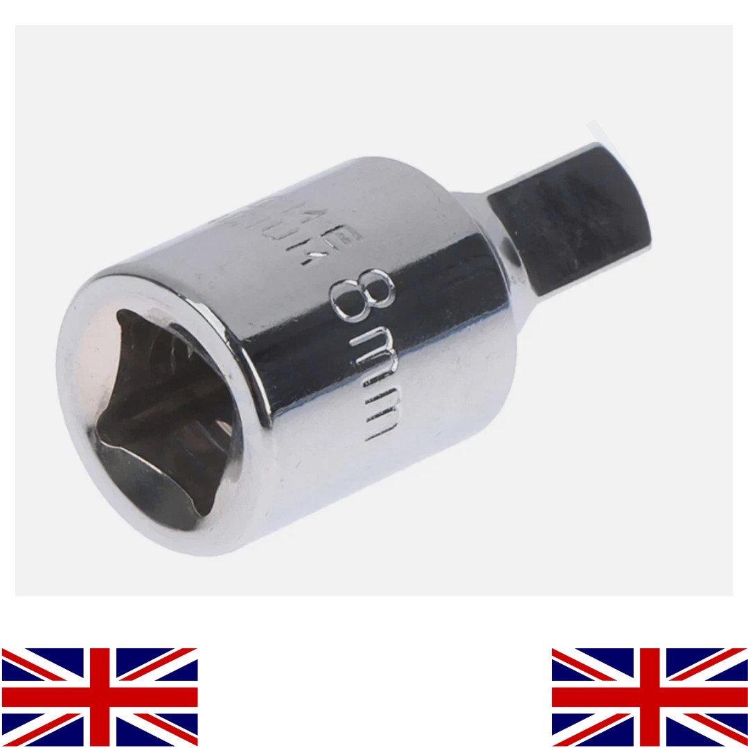 8MM Square Oil Sump Drain Plug Key Tool Remover for Renault Citroen Peugeot