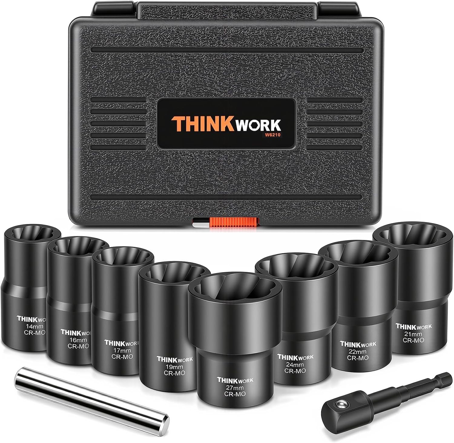 Frozen Bolt Extractor Tool Set – 10 Pieces Lug Nut Remover