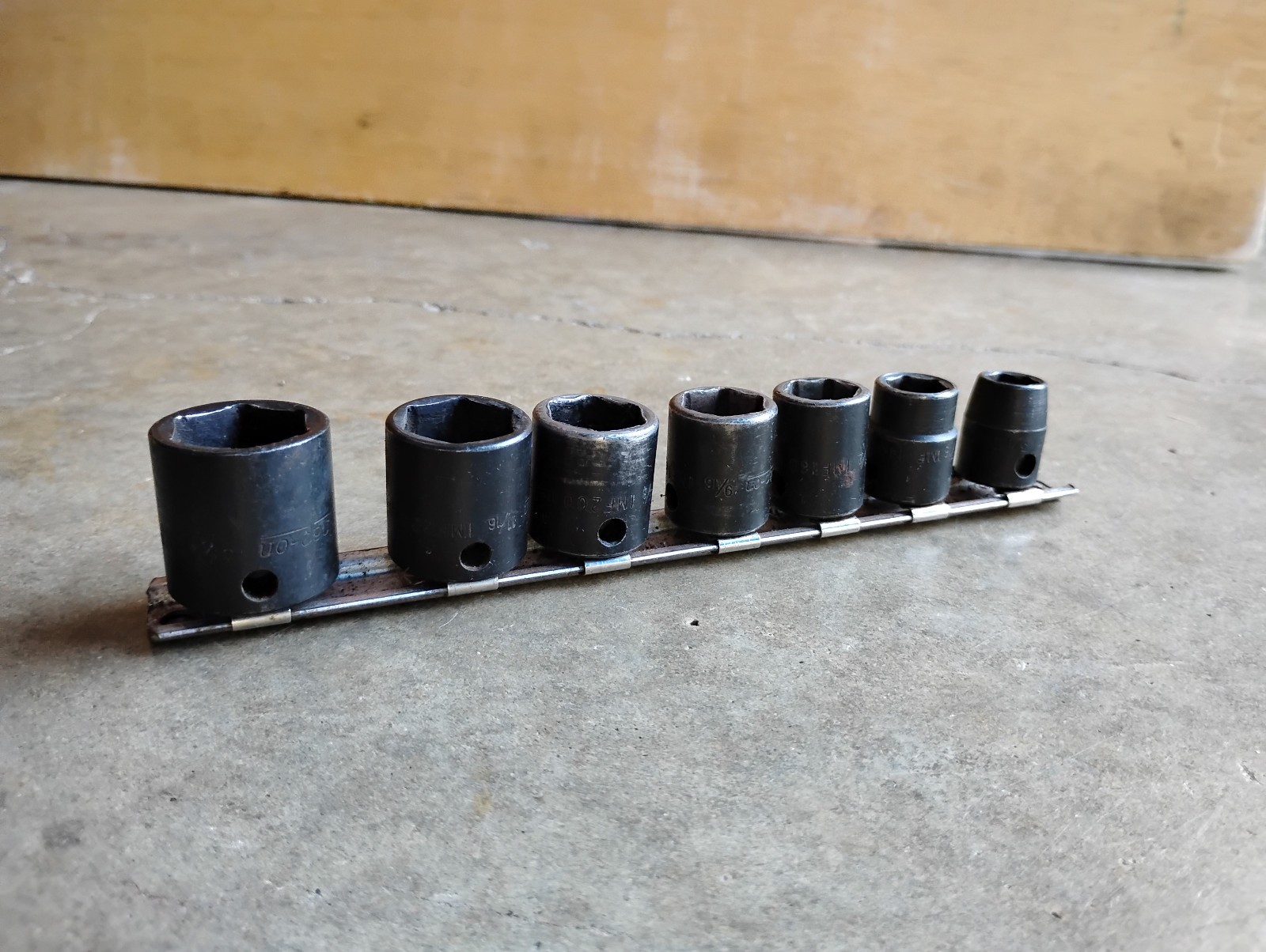 Snap On 3/8″ Dr Impact Socket Set 7pcs 3/8″-3/4″ 6pt USA
