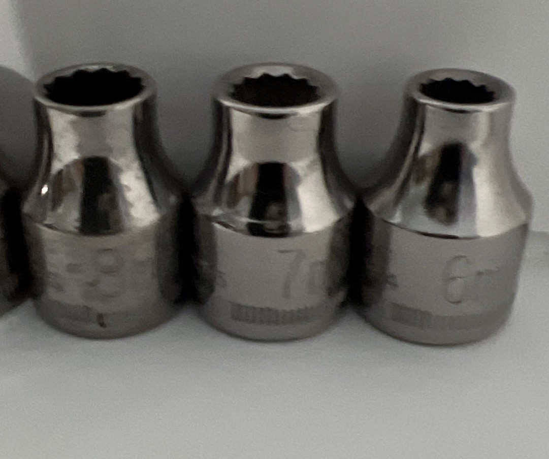 Craftsman 15pc Metric Shallow Socket Set 3/8” Drive, 12 Pt, 6-19mm & 21mm Vtg