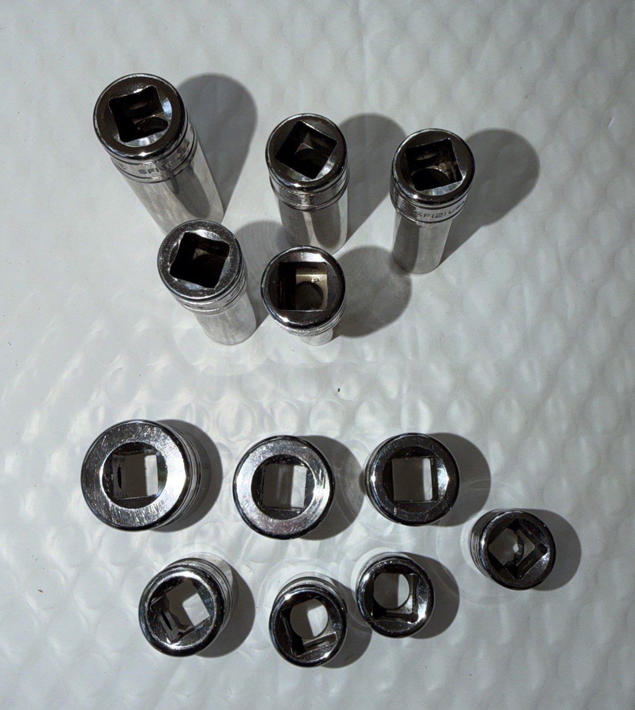 SNAP-ON TOOLS 12 pc 3/8″ Drive 12-Pt SAE Shallow/ Deep Combination Socket Set