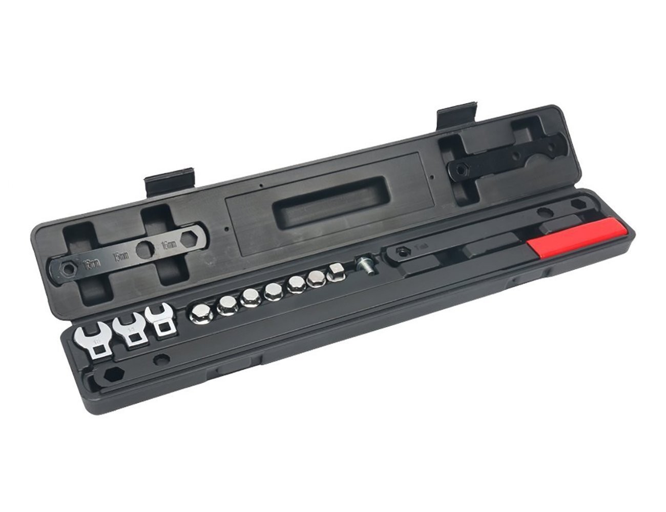 16 Pieces Ratcheting Serpentine Belt Wrench Tool Remove & Install Kit