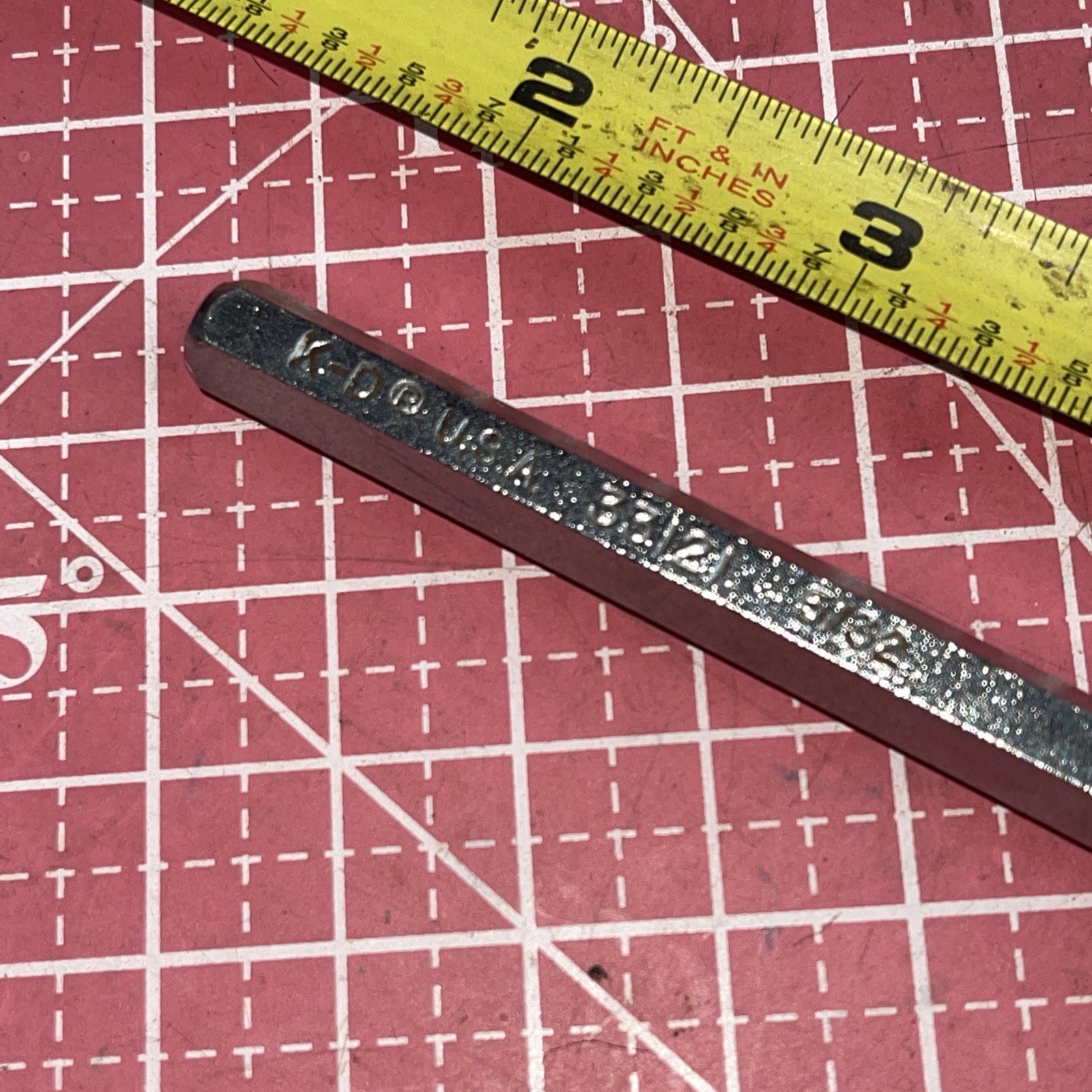 K-D USA 33121 5/32 In SAE Line Up Pin Punch Vintage KD Mint