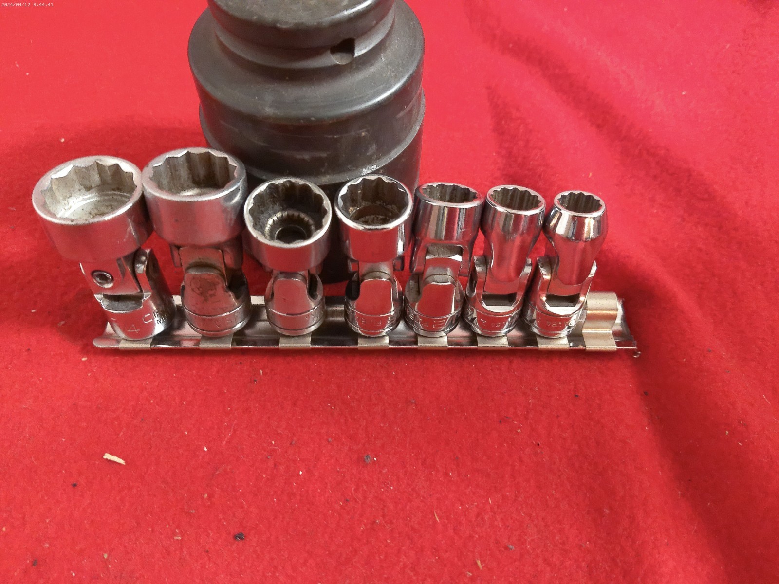7pc Snap-on FU 3/8″-3/4″ Swivel Universal Socket Set 3/8″ Drive 12 Point