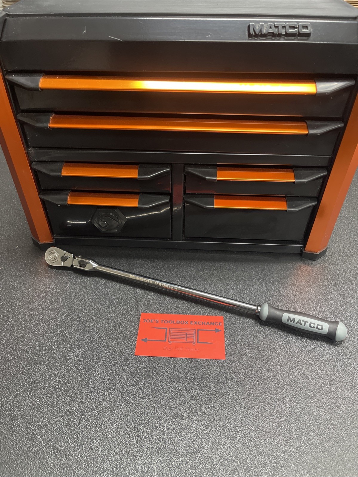 NEW! Matco 1/4″ DRIVE 13-3/4″ 88 TOOTH FLEX RATCHET ERGO HANDLE GRAY AFR128LFSG