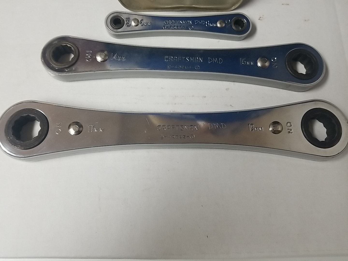Sears Craftsman Ratcheting Double Box Wrench Lot Of (3) *See Description