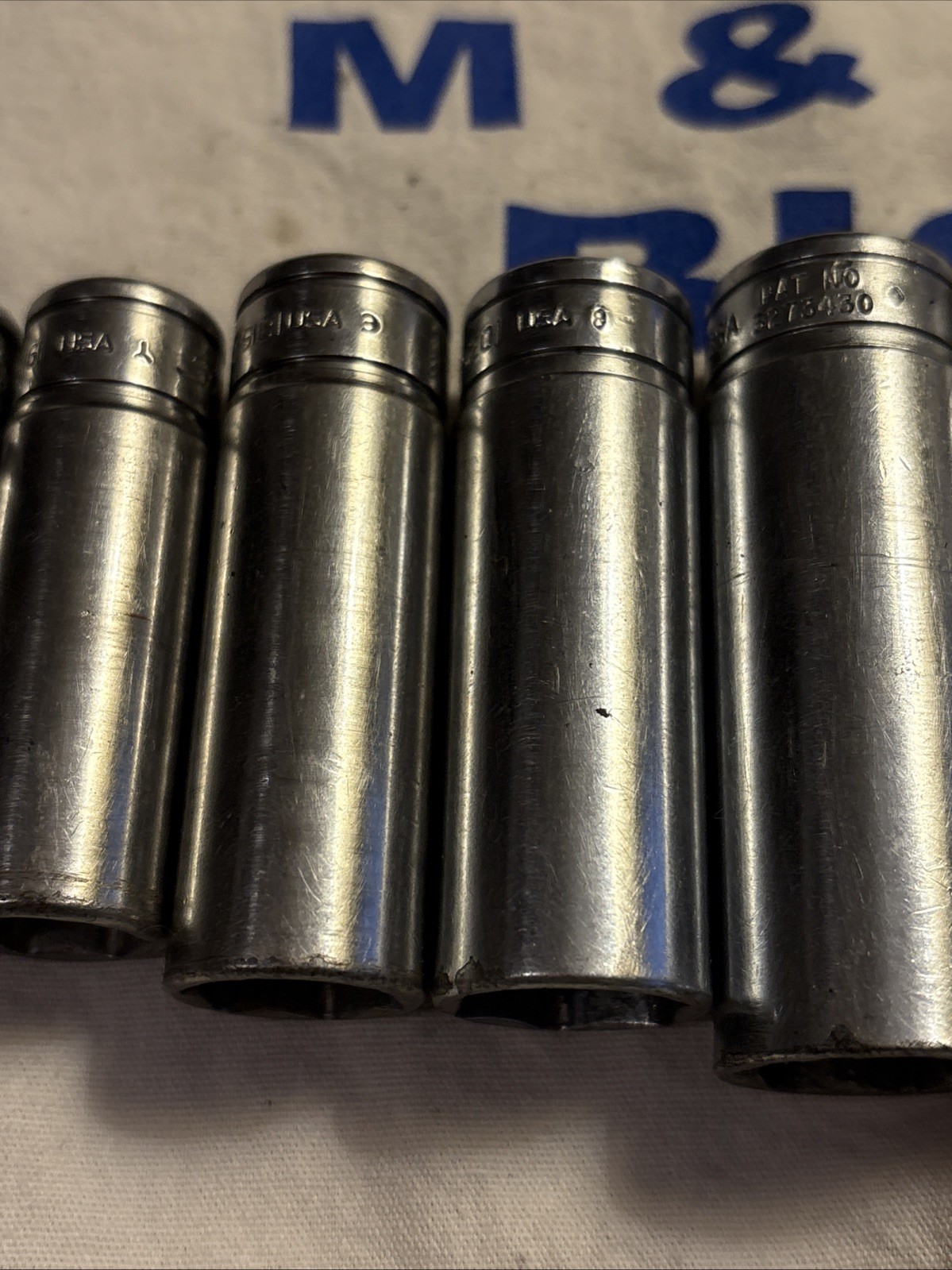 Snap-on Tools USA 3/8″ Drive 6pt 11pc SAE Deep Chrome Socket Set 211SFSY