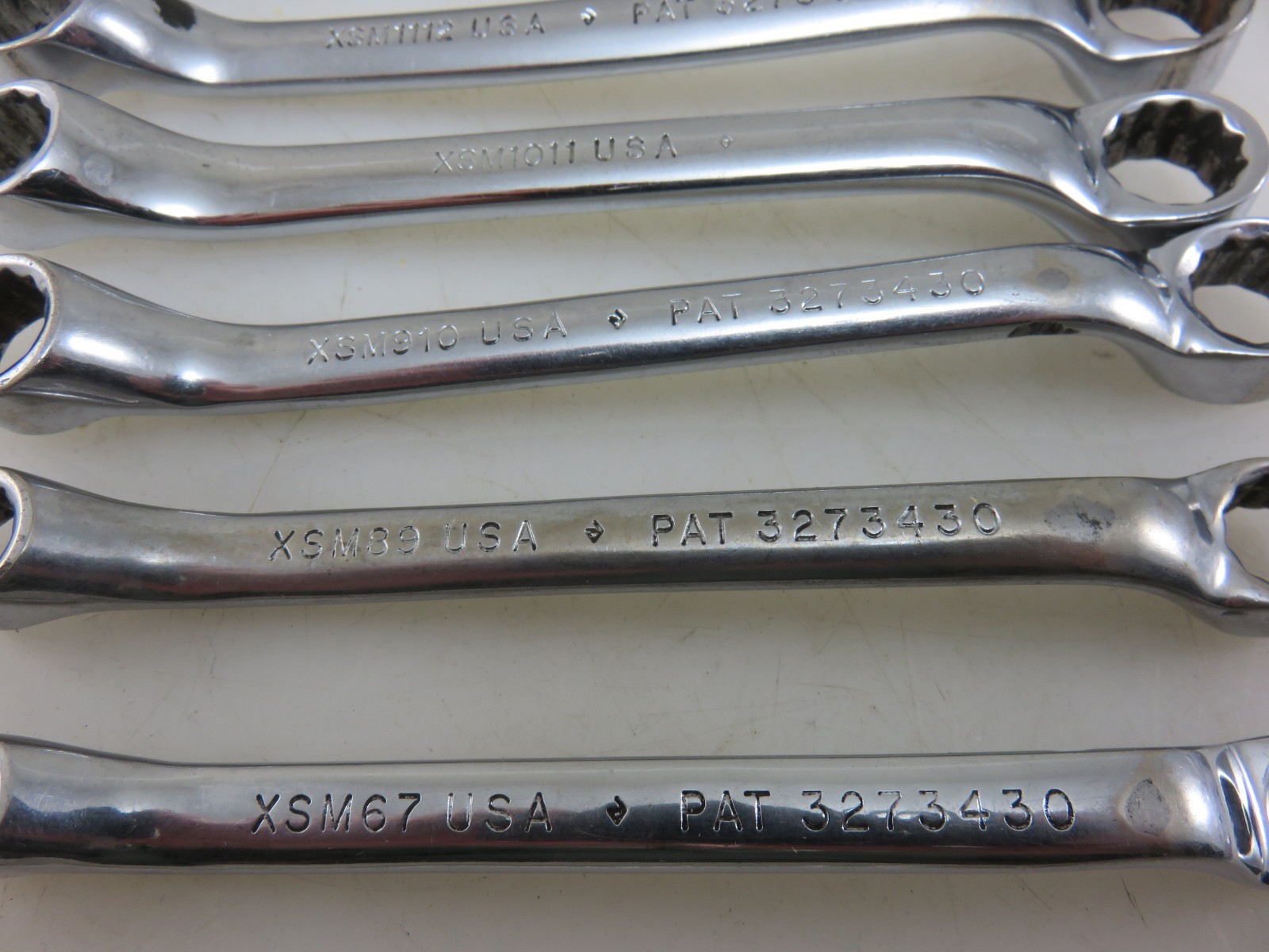 Snap-On XSM METRIC SHORT 10° Offset Box End Wrench 8pc Set 6mm-20mm