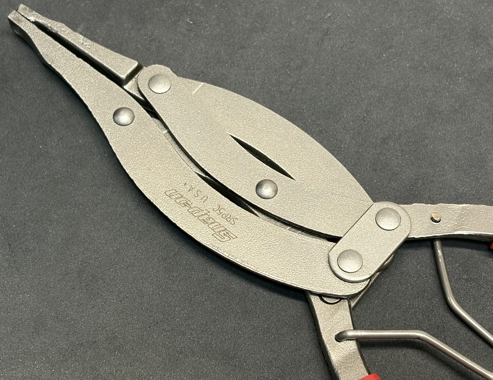 Snap-on High-Leverage RED Soft Grip Transmission Snap Ring Pliers SRP5C