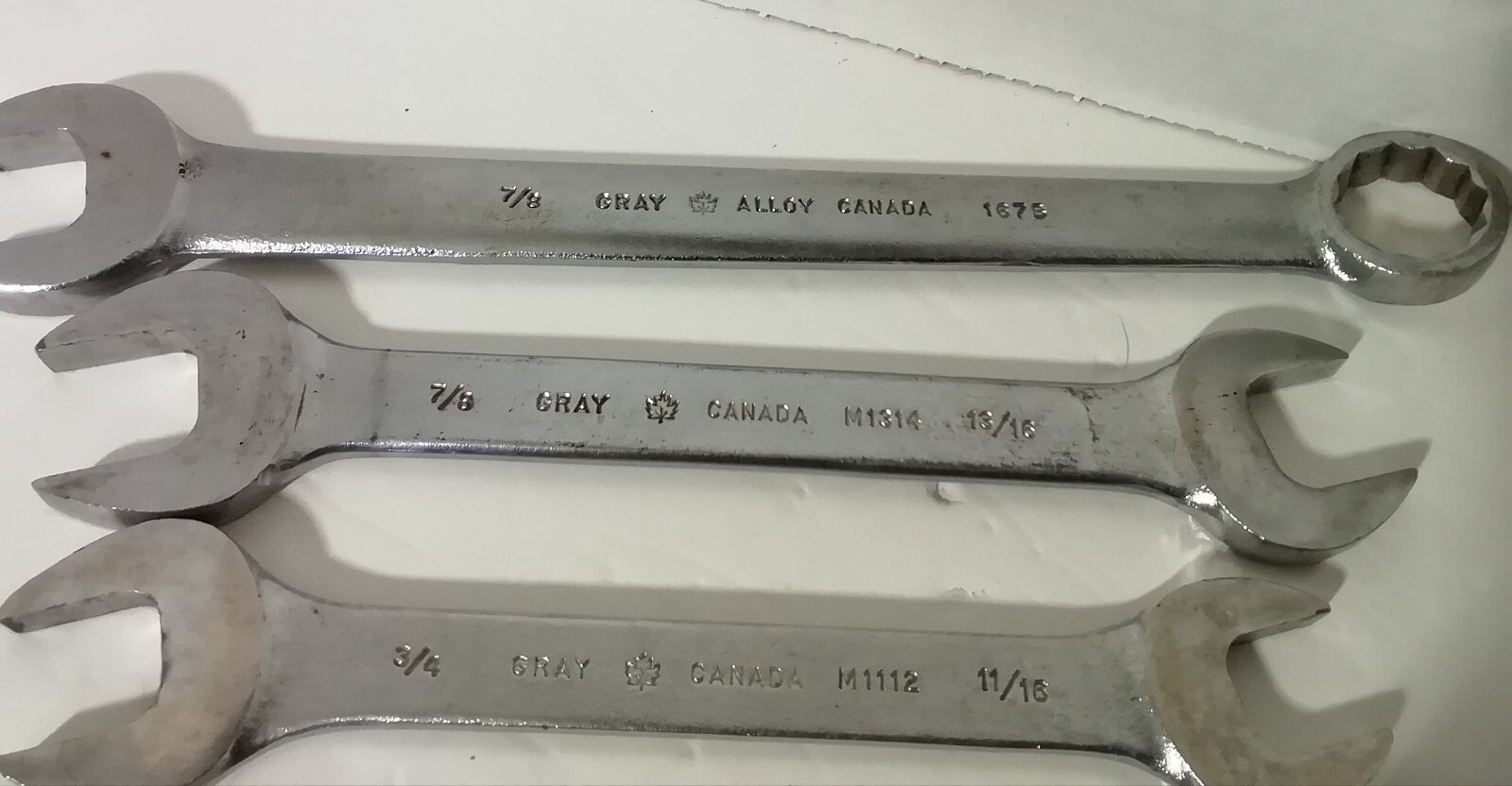 VTG. GRAY CANADA Mechanic WRENCHES