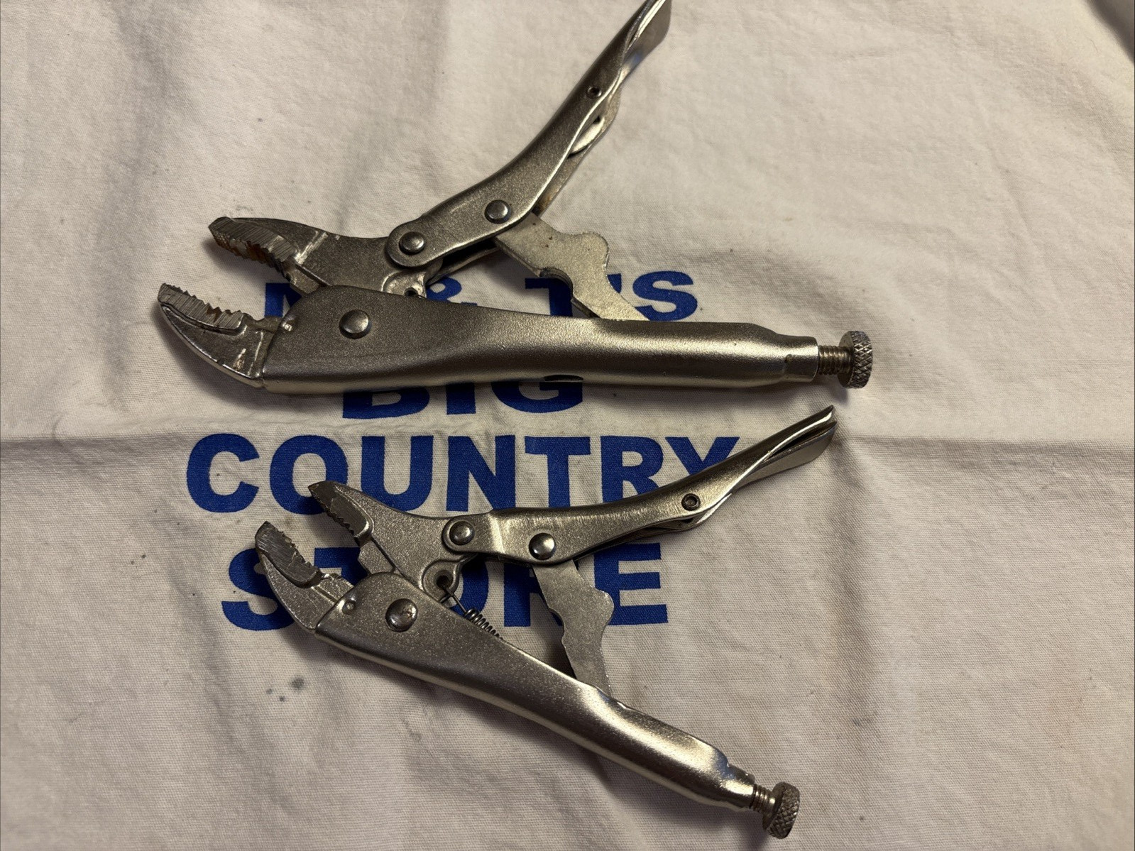Blue Point 2 Piece Locking Pliers Set BLP3 BLP7
