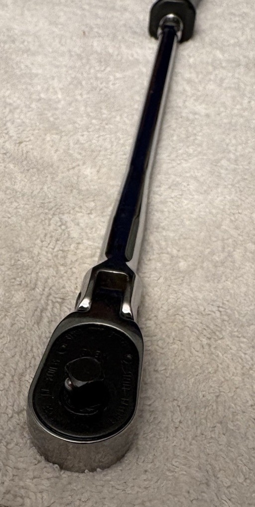 Snap On 1/4” Drive Flex Head Extra Long Hard Handle Ratchet