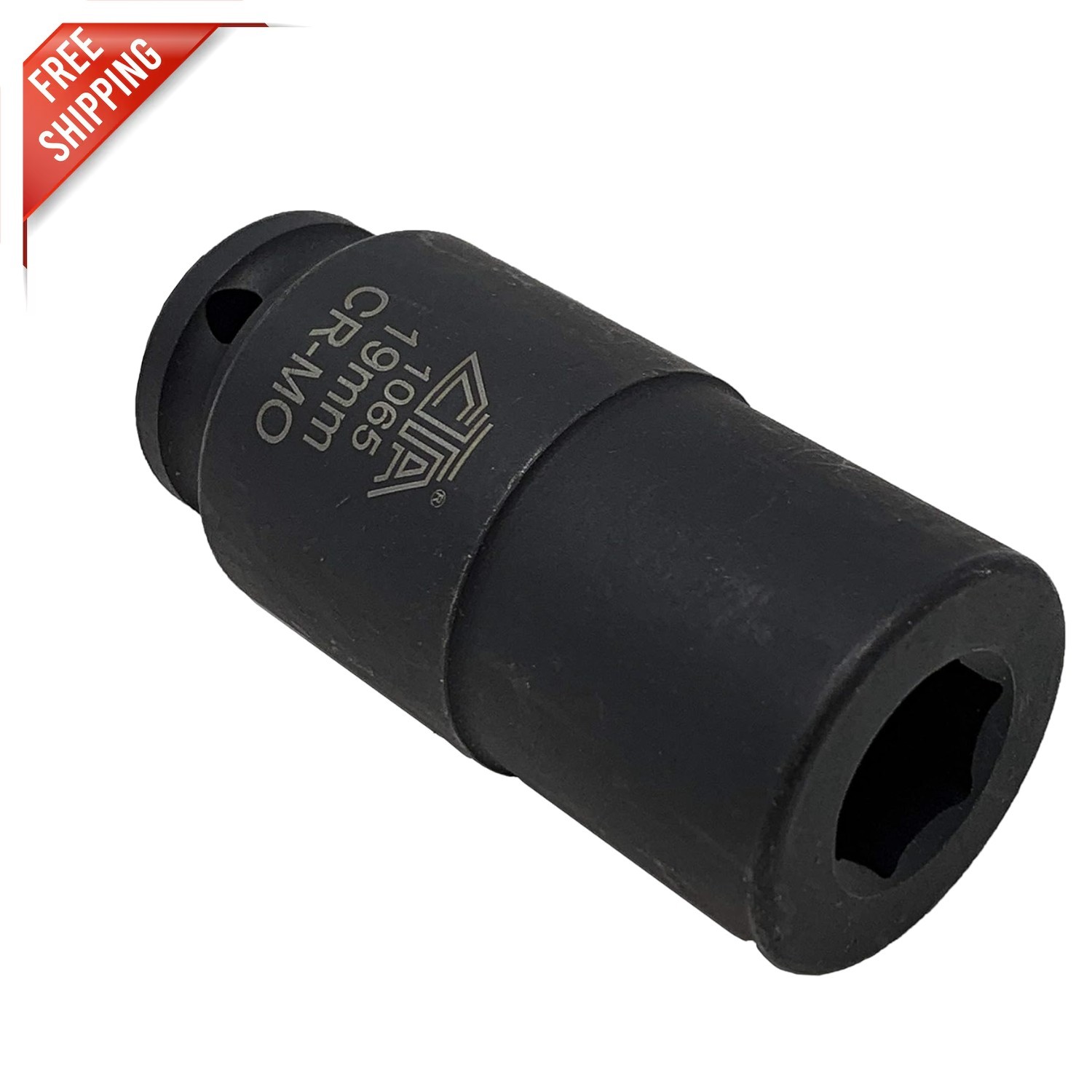 Alloy Steel 19mm Crank Bolt Socket – Painted Black for Aesthetic and Durability