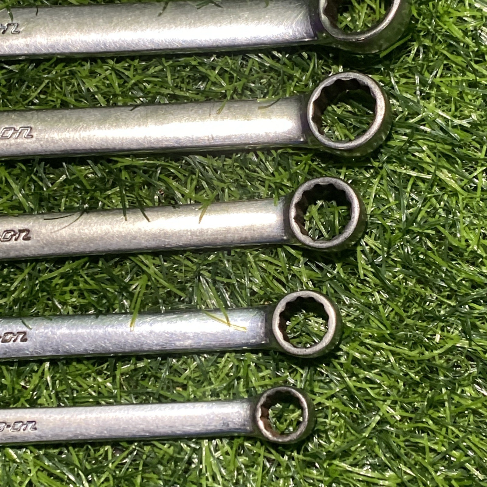 Vintage Snap-On USA 10pc SAE OEX12A – OEX32A Comb. Wrench Set Missing 24A