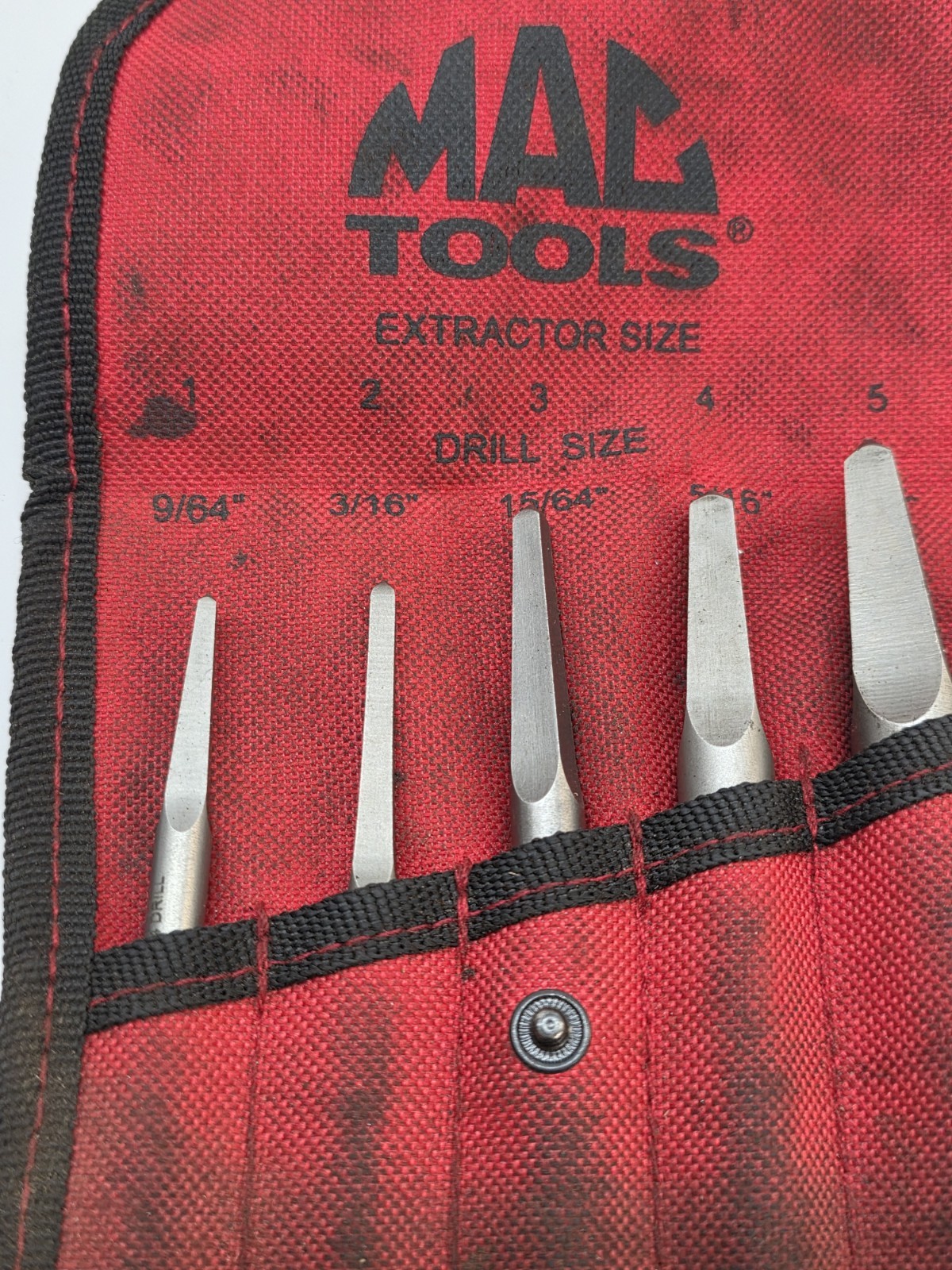 Mac Tools 5-PC. Straight Flute Extractor Set STEX5S All Tools Are New