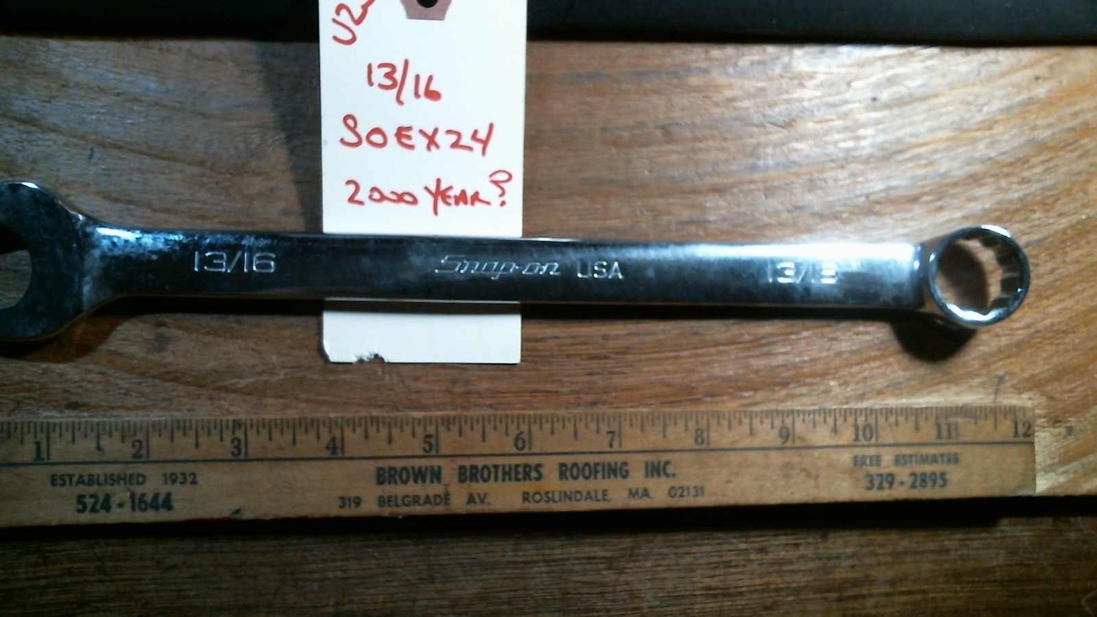 LOT U25 12″ Snap-on SOEX26 13/16″ Flank Drive BOX/OPEN Wrench Tool USA