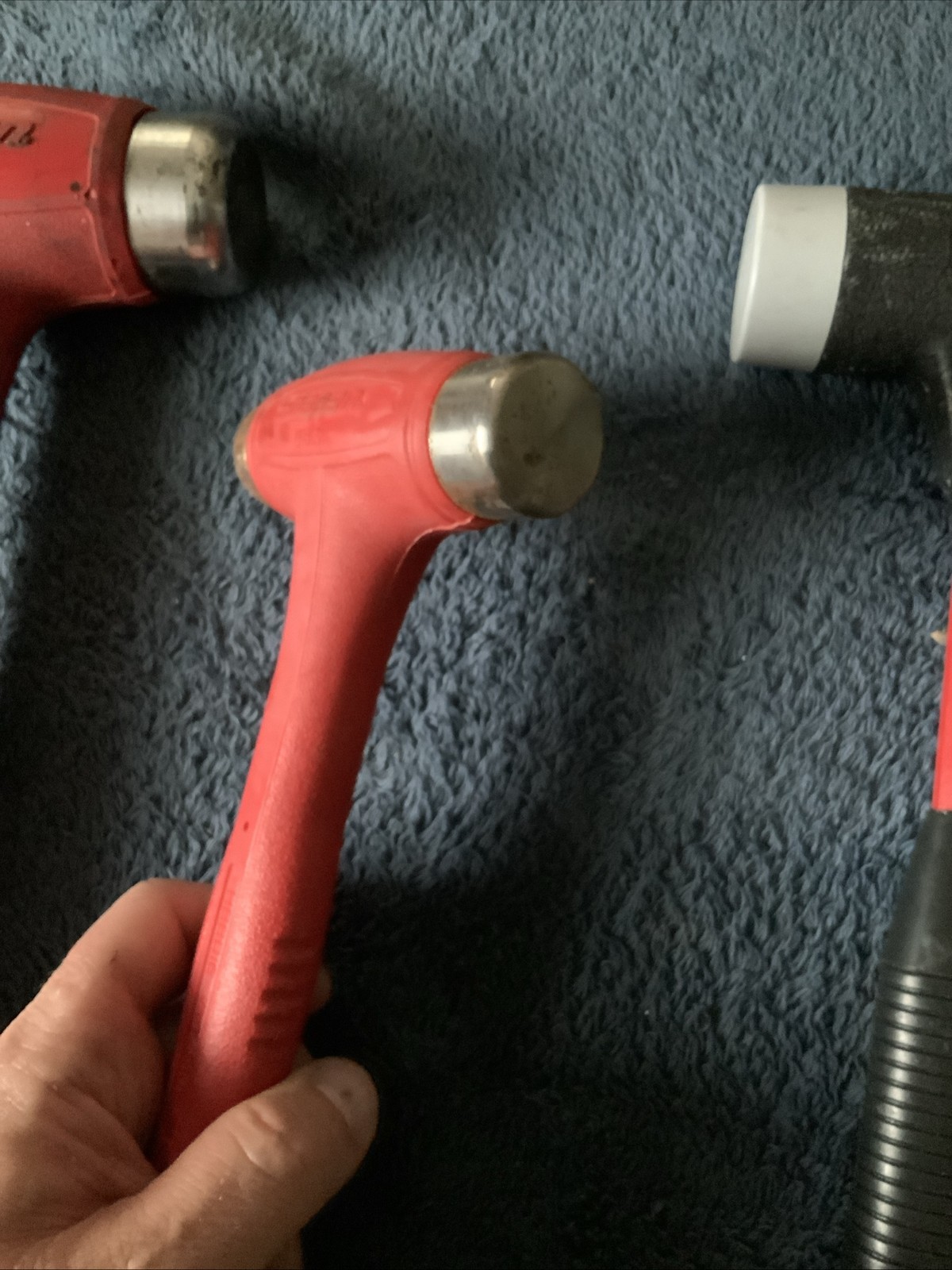 Snap On 3pc Hammer Set….see Pics….1 Has Surface Rust….