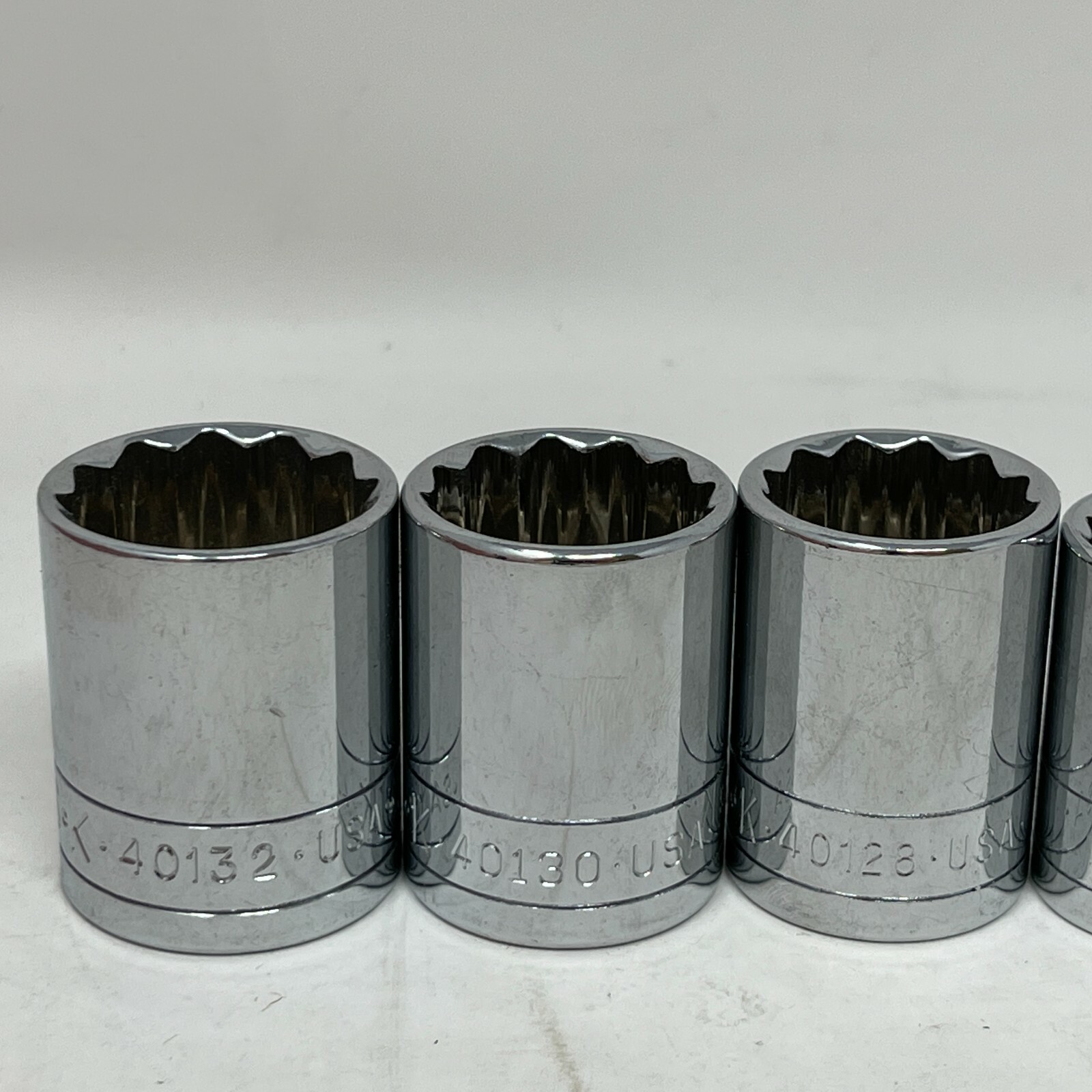 SK Tools 12Pts 1/2” Drive 8 Socket Set 40212 3/8″ To 40132 1″ New Old Stock SAE