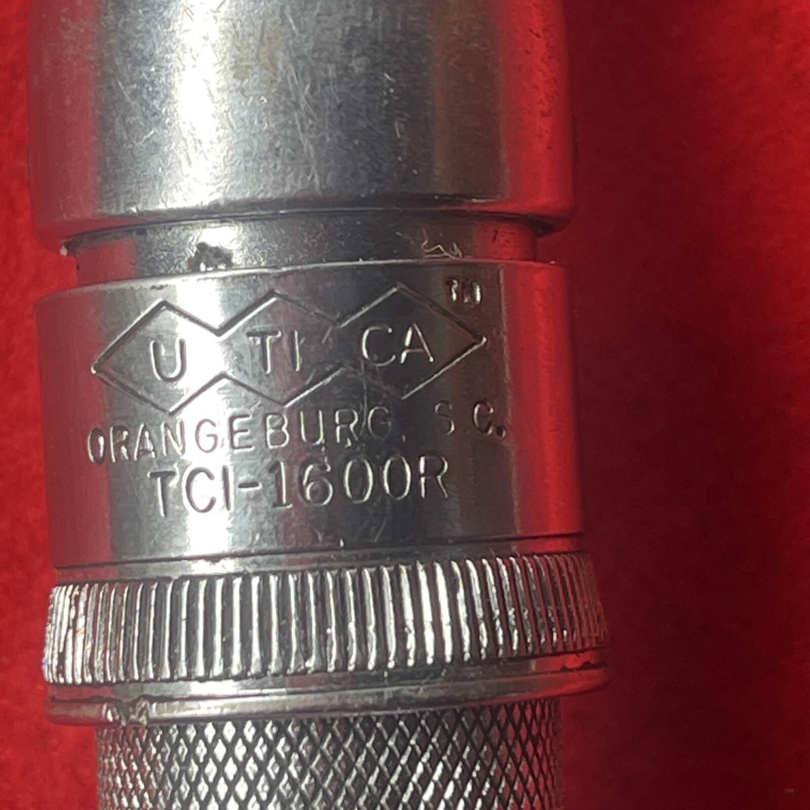 Vintage UTICA Micrometer Ratchet Torque Wrench TCI-1600R * 1/2″ Drive USA (t59)
