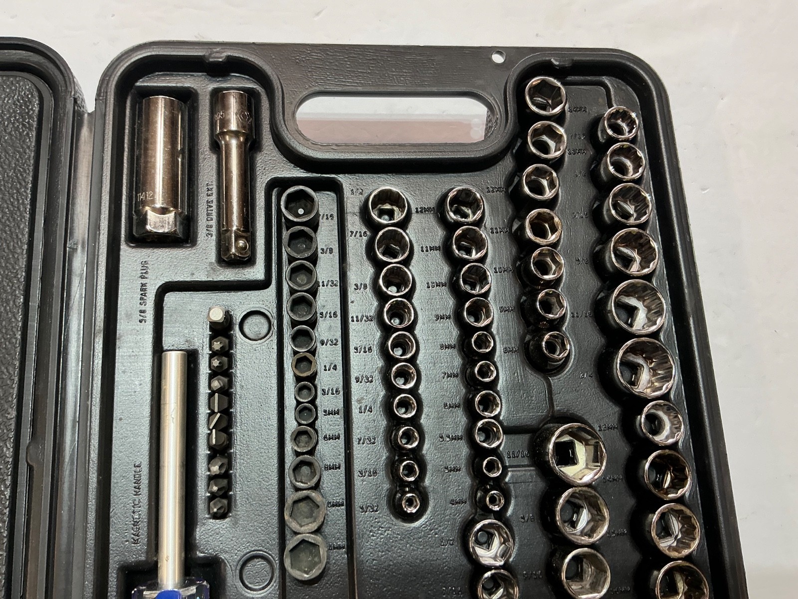 Vtg Allen 119 pc 1/4 & 3/8″ drive socket set USA made rare metric & SAE