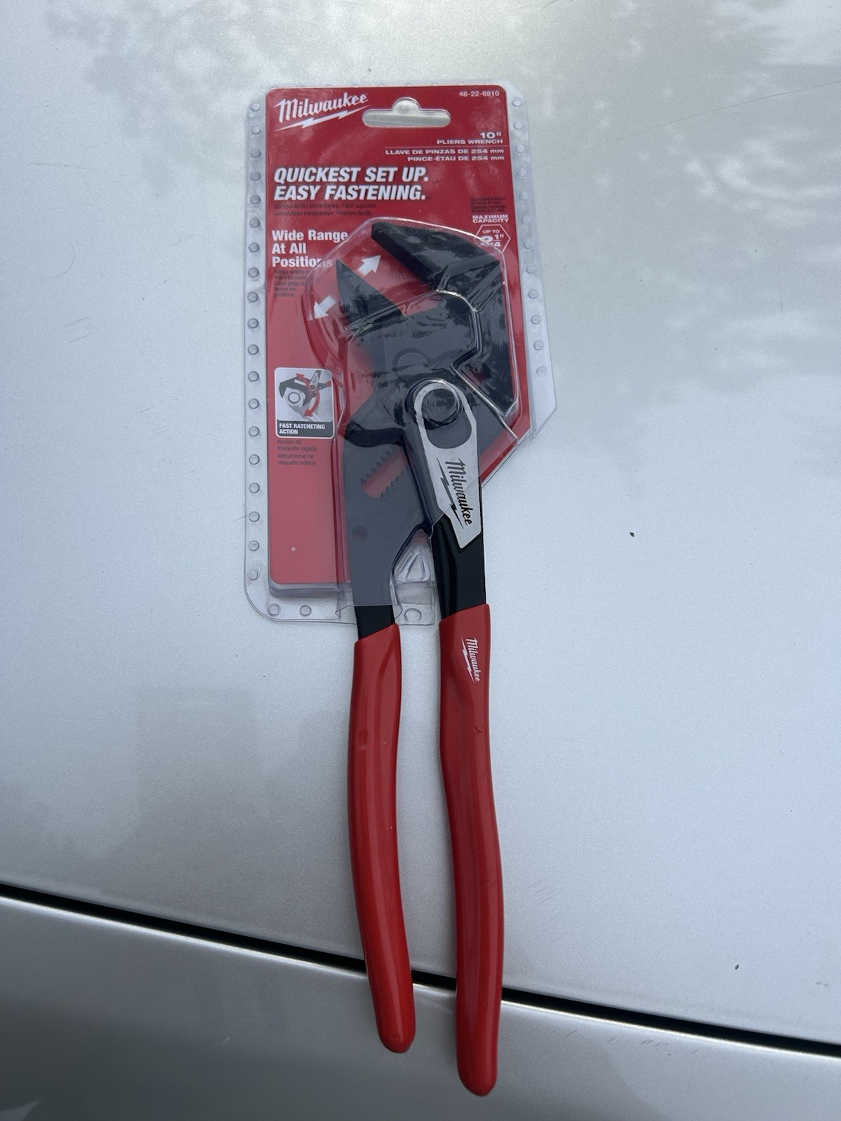 Milwaukee Tools 48-22-6910, 10″ Push Button Adjustable Pliers Wrench New!