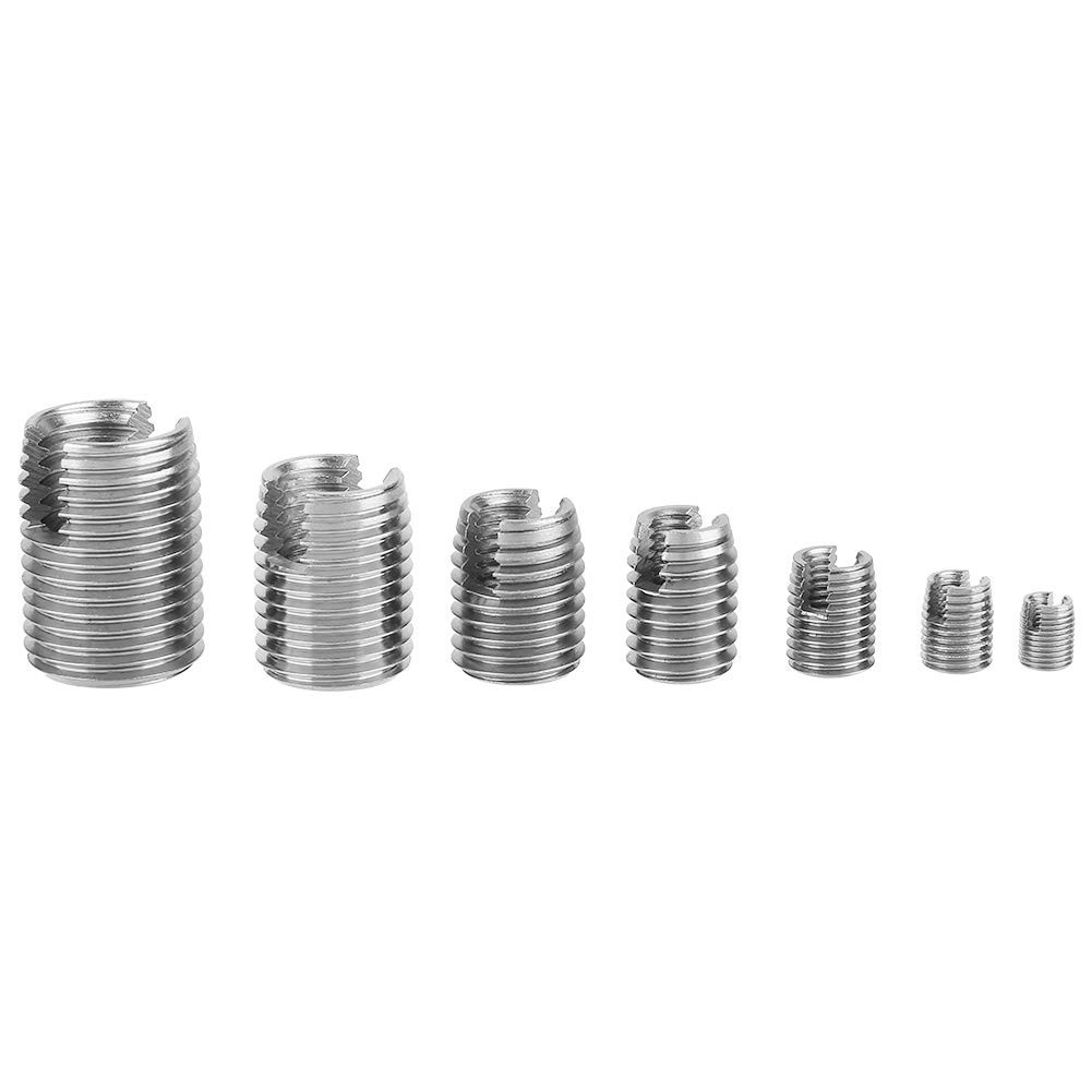 50Pcs Stainless Steel Self Tapping Thread Inserts Set with Storage Case, M3-M10