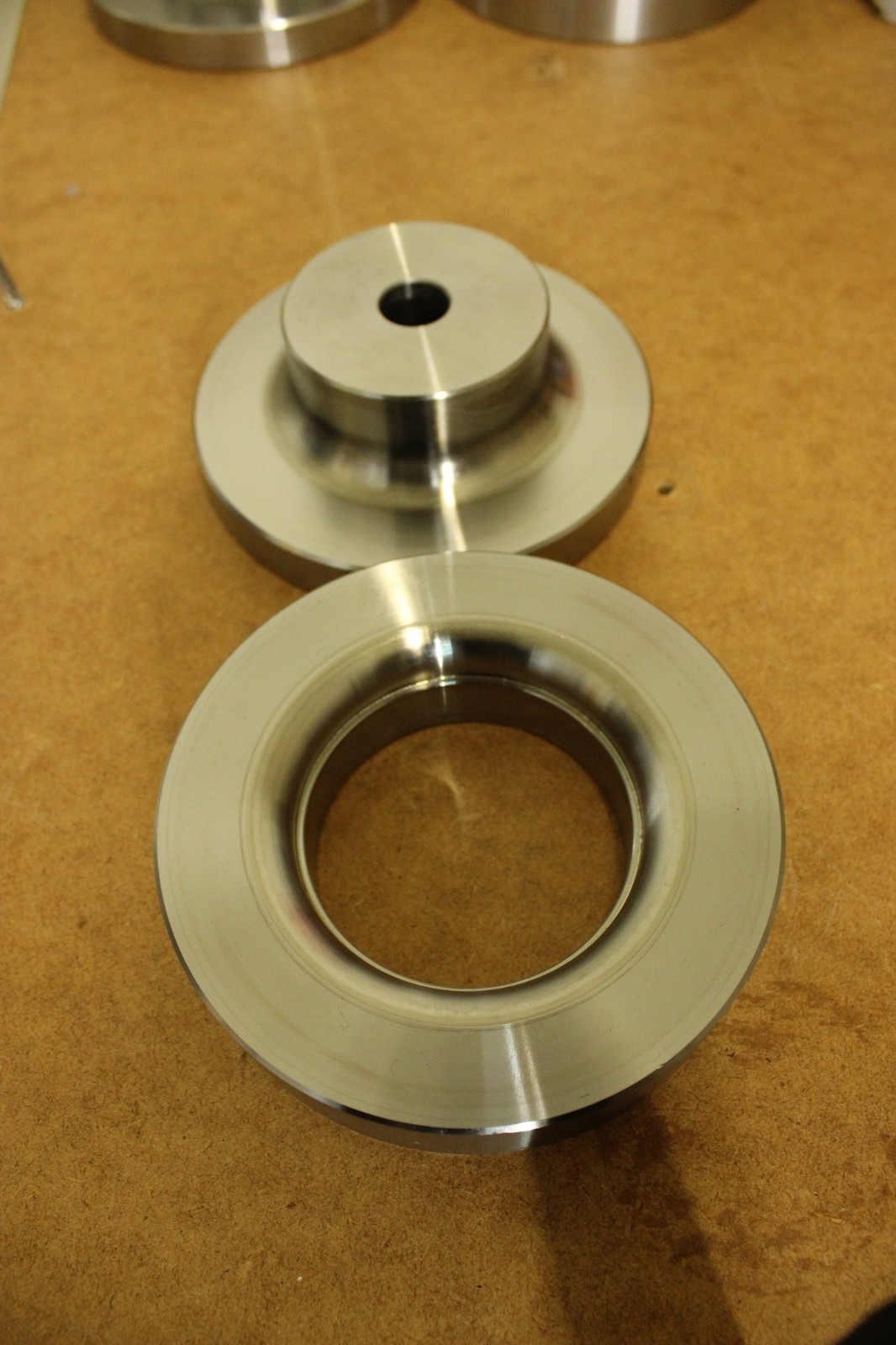 2 Pcs RADIUS shape Dimple die 80mm shaft, 3-1/4″