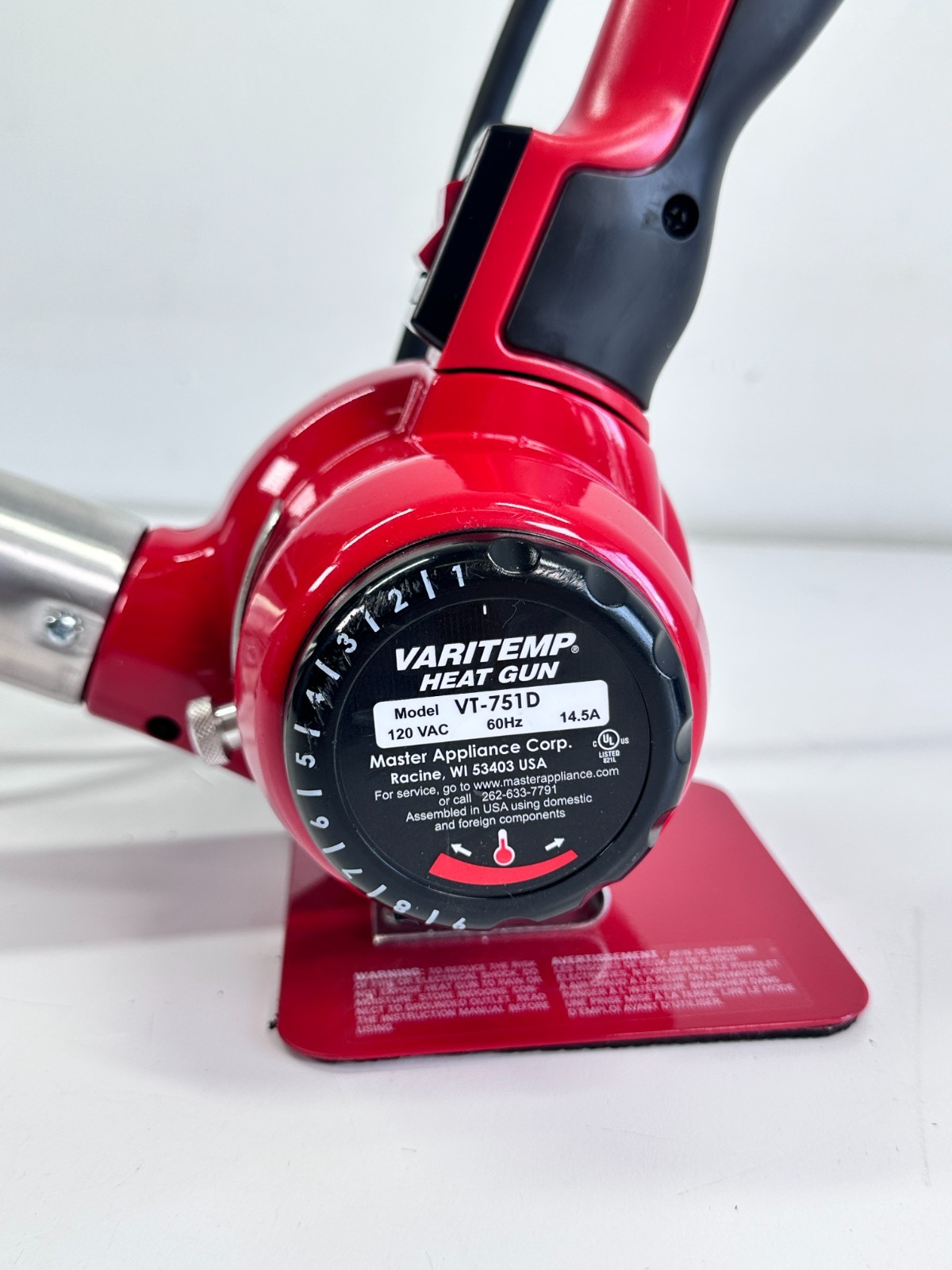 Master Appliance Varitemp Heat Gun 120V, 100 to 1200F,14.5A, 27 CFM