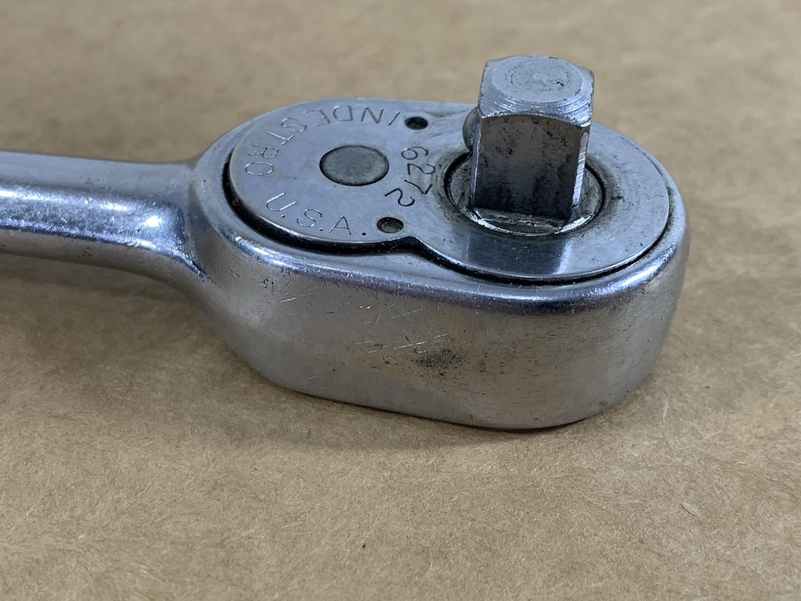 Vintage INDESTRO 6272 Ratchet 3/8″ Drive 7.5″ Long MADE IN USA