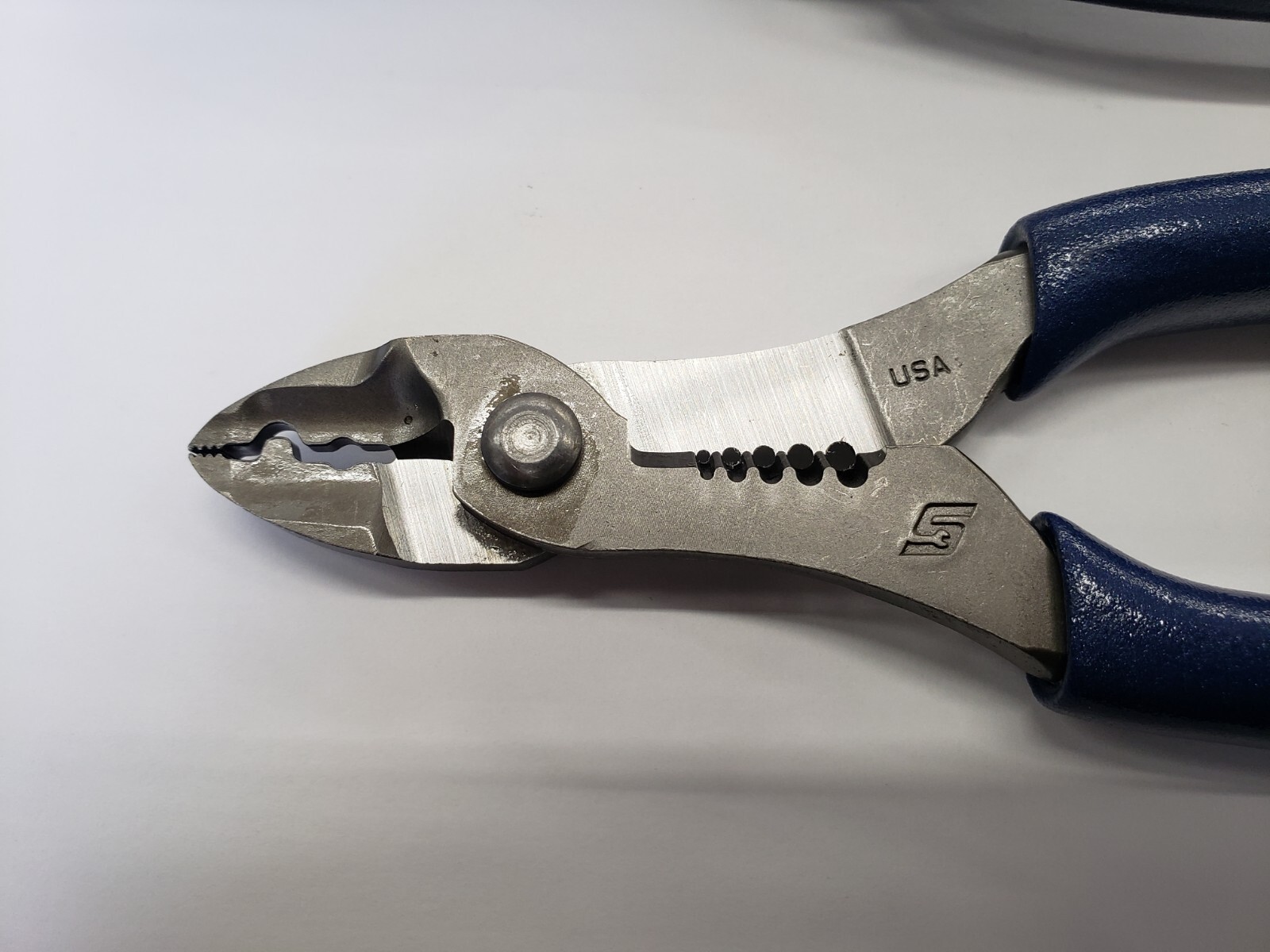 Snap-on Tools POWER BLUE 2pc Soft Grip 7″ & 9″ Wire Stripper Cutter Crimper Set