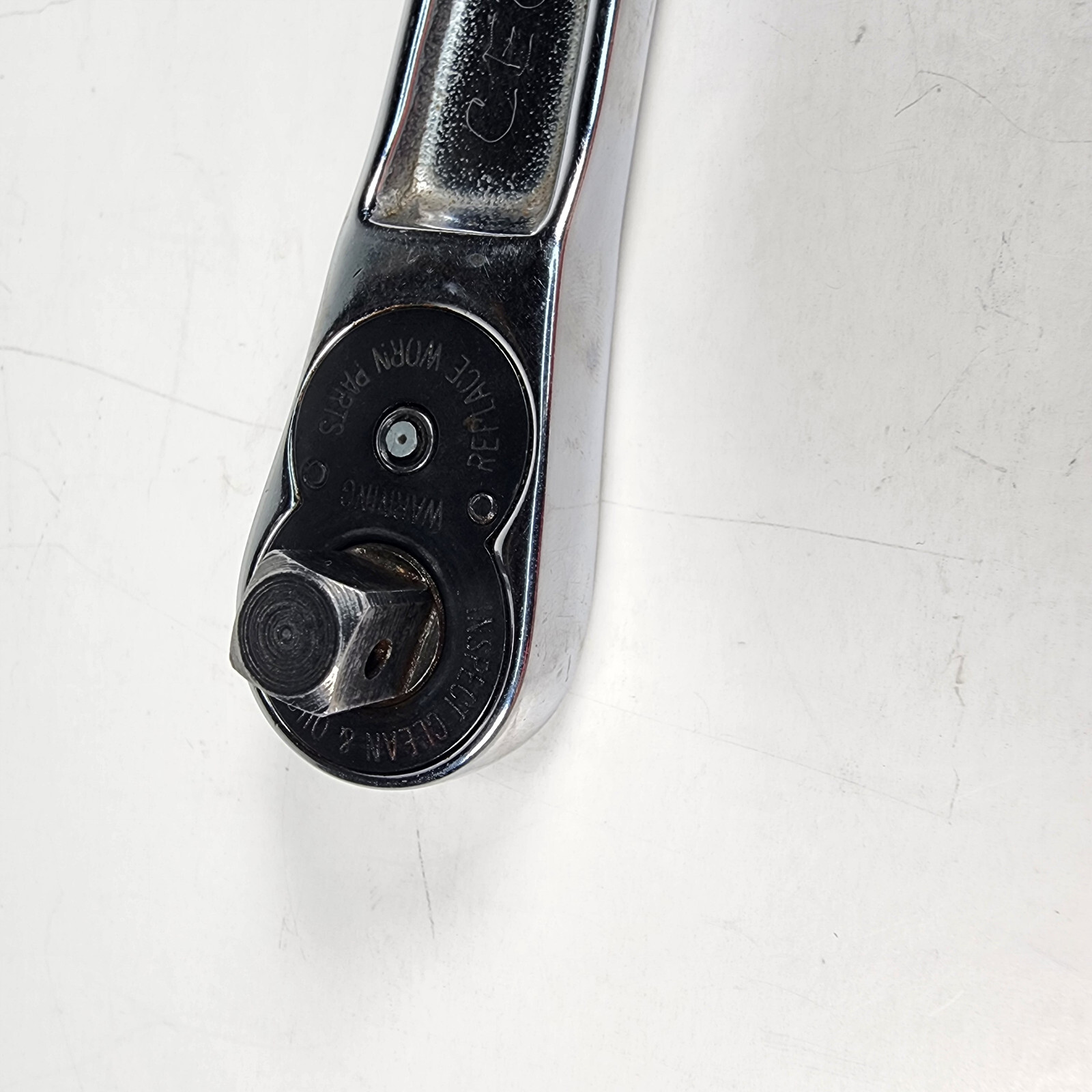 Snap-On Tools USA FN720 Polish Chrome Ratchet 3/8″ Drive – Short Handle 6″ Long