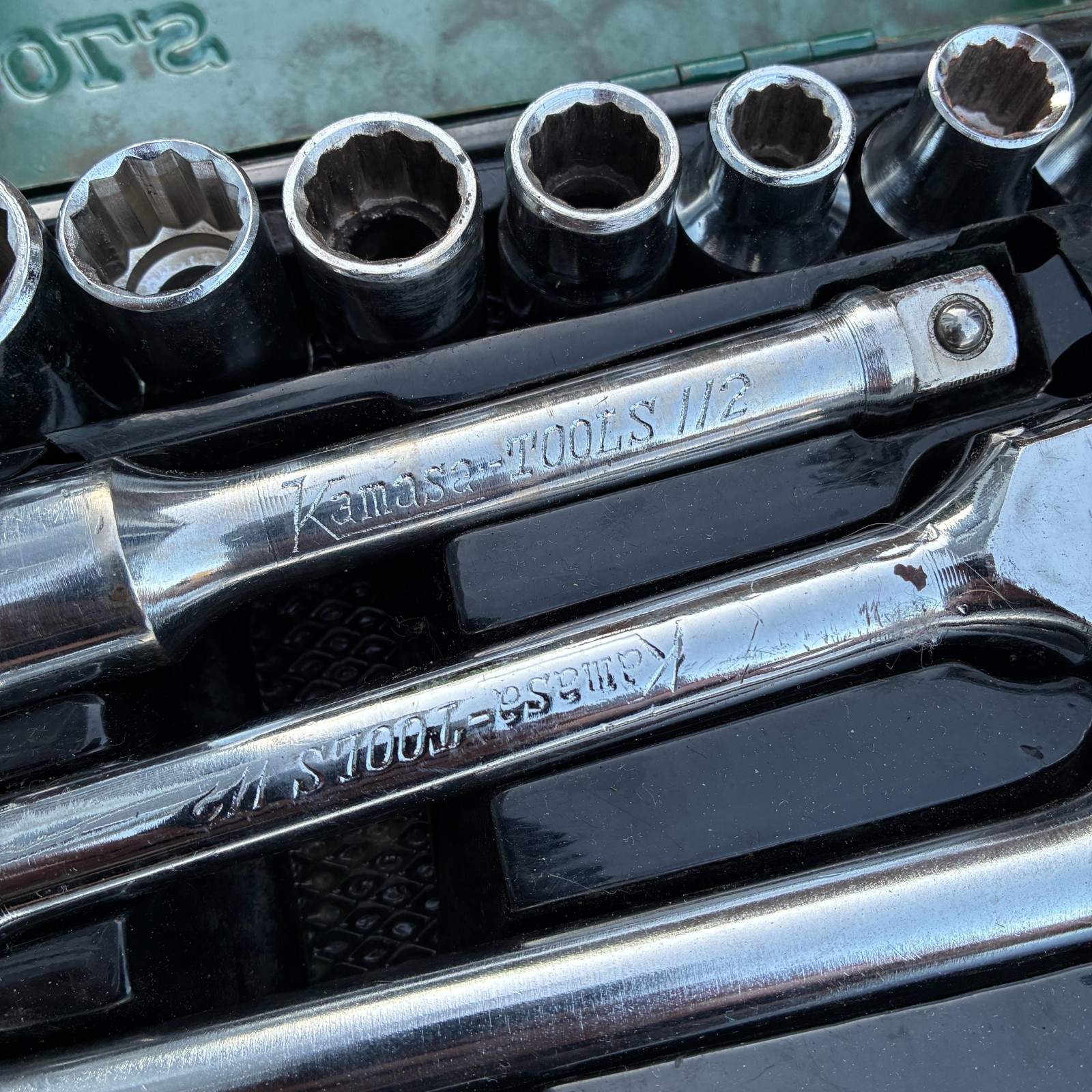 Vintage Kamasa Tools No 4684 1/2″ Metric Socket Set – Mechanic Tools