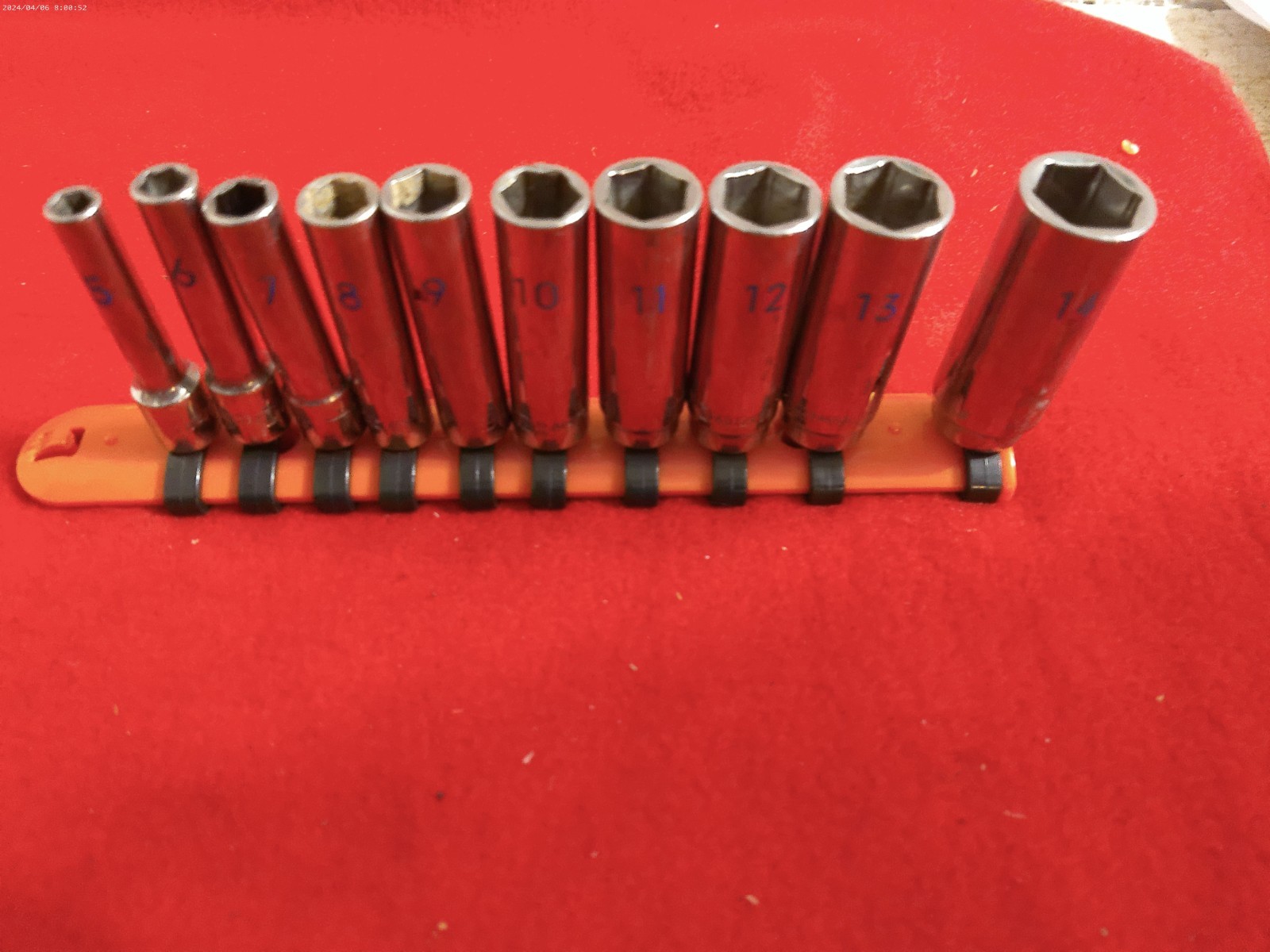 MATCO Tools 10 pc 1/4″ Drive Metric Deep Socket Set 5mm-14mm 12 Point