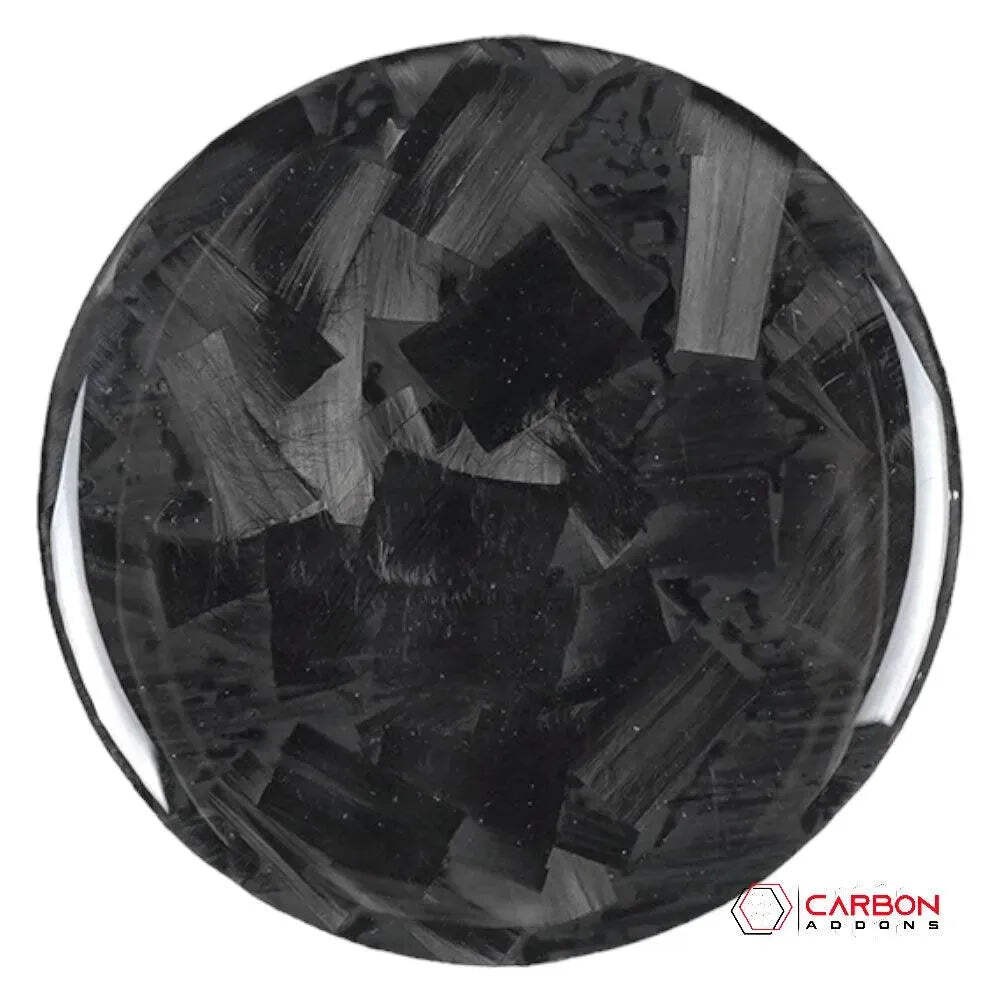 CARBON FIBER PUSH START BUTTON COVER WITH LIGHT CUT OUT (BLACK/RED/BLUE) for 201