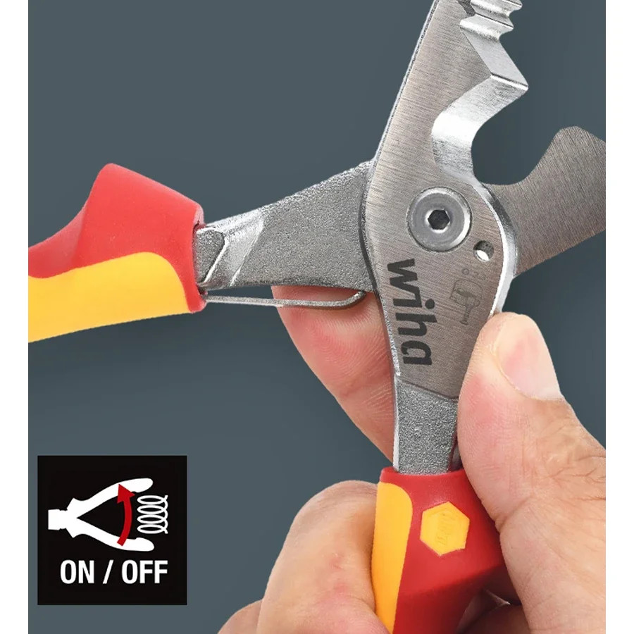Insulated Pliers 1000V VDE Snip Nose Wire Stripping Plier Electrician Hand Tool