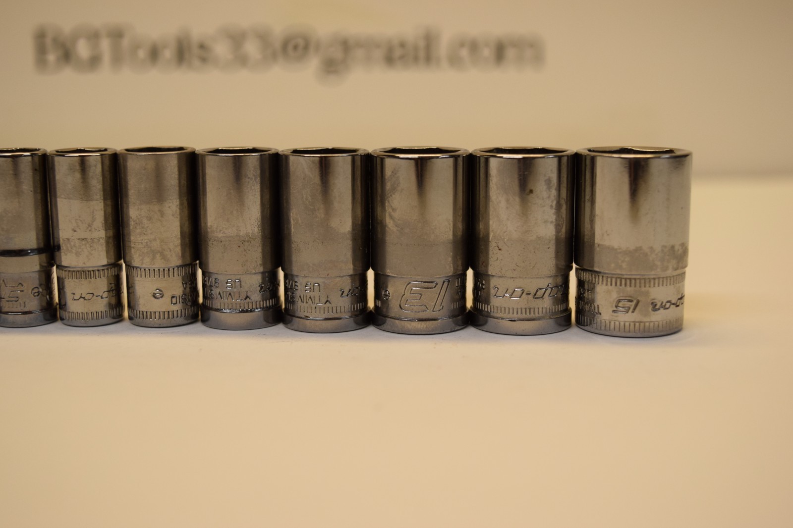 Snap-On 112YTMMSY 12pc 1/4″ Drive 6-Point Metric Flank Drive Xtra Semi-Deep Sock