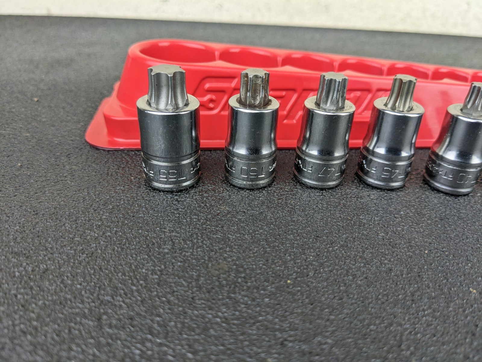 #bp419 Snap On 7pc 3/8″ Drive Stubby Torx Socket Driver Set T27-T55 207EFTXYSE