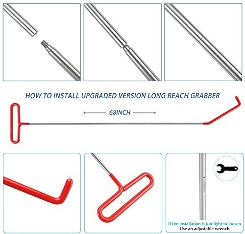 5th Wheel Pin Puller 68 Inch Solid Steel Rod Car Repair Tool For Daily Vehicle