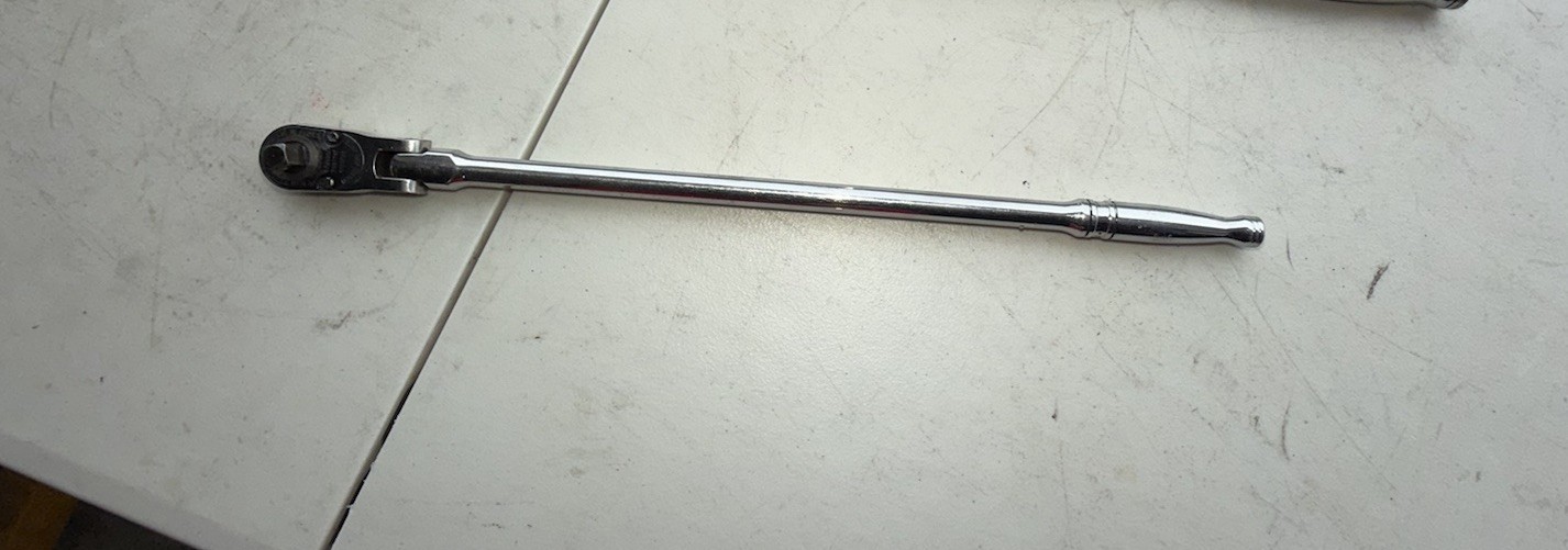 Snap On 3/8″ Drive Dual 80 18 Inch 18” ExtraLong Handle Flex-Head Ratchet FLLF80