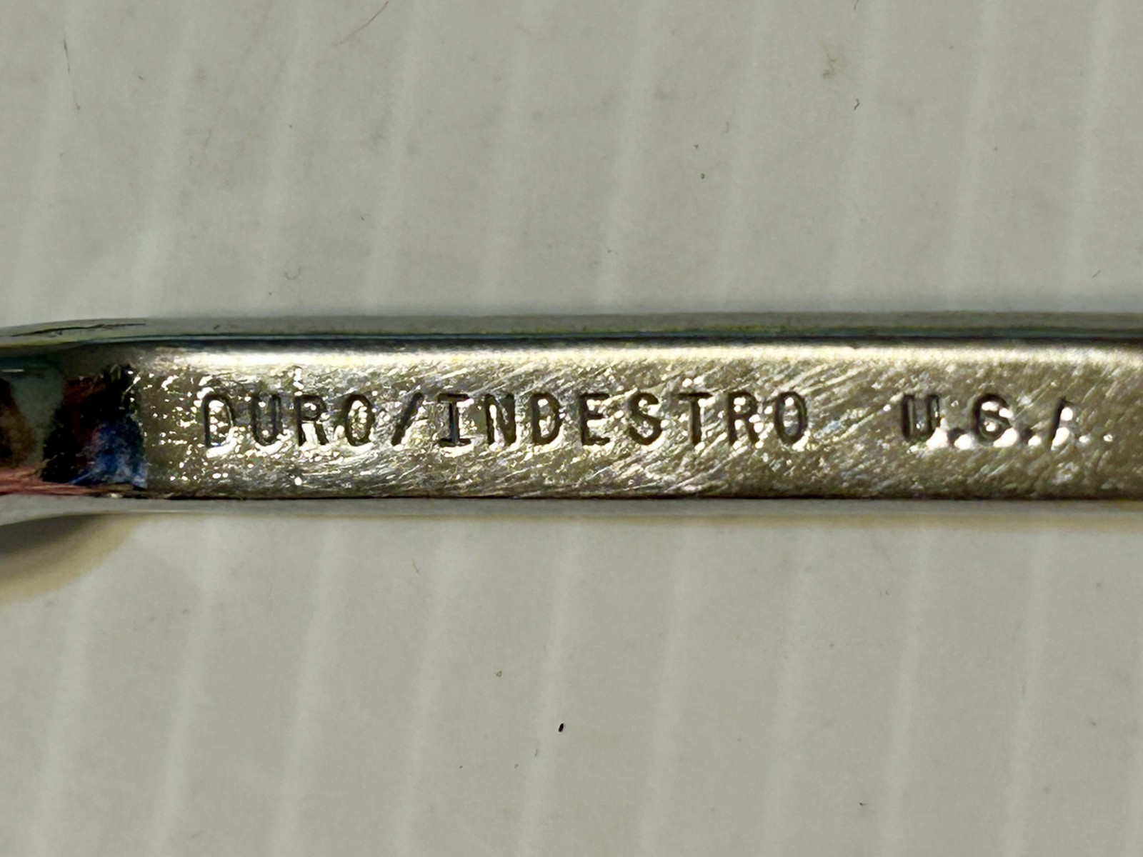 Vintage Duro/Indestro USA 929MM 6MM & 7MM Offset Box End 12 Pt Metric 4″ Wrench.