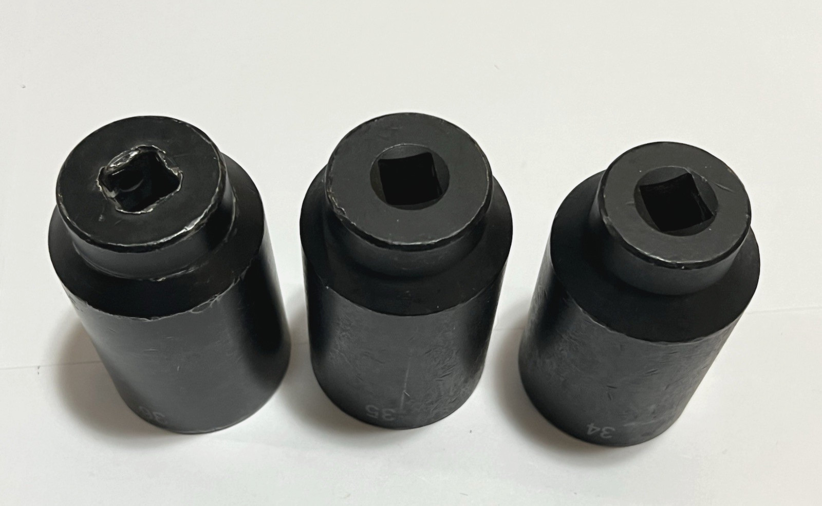 SK Tools 1/2 Drive x 34mm 35mm 36mm Metric Deep 6-Pt Impact Socket Set 3 pc USA