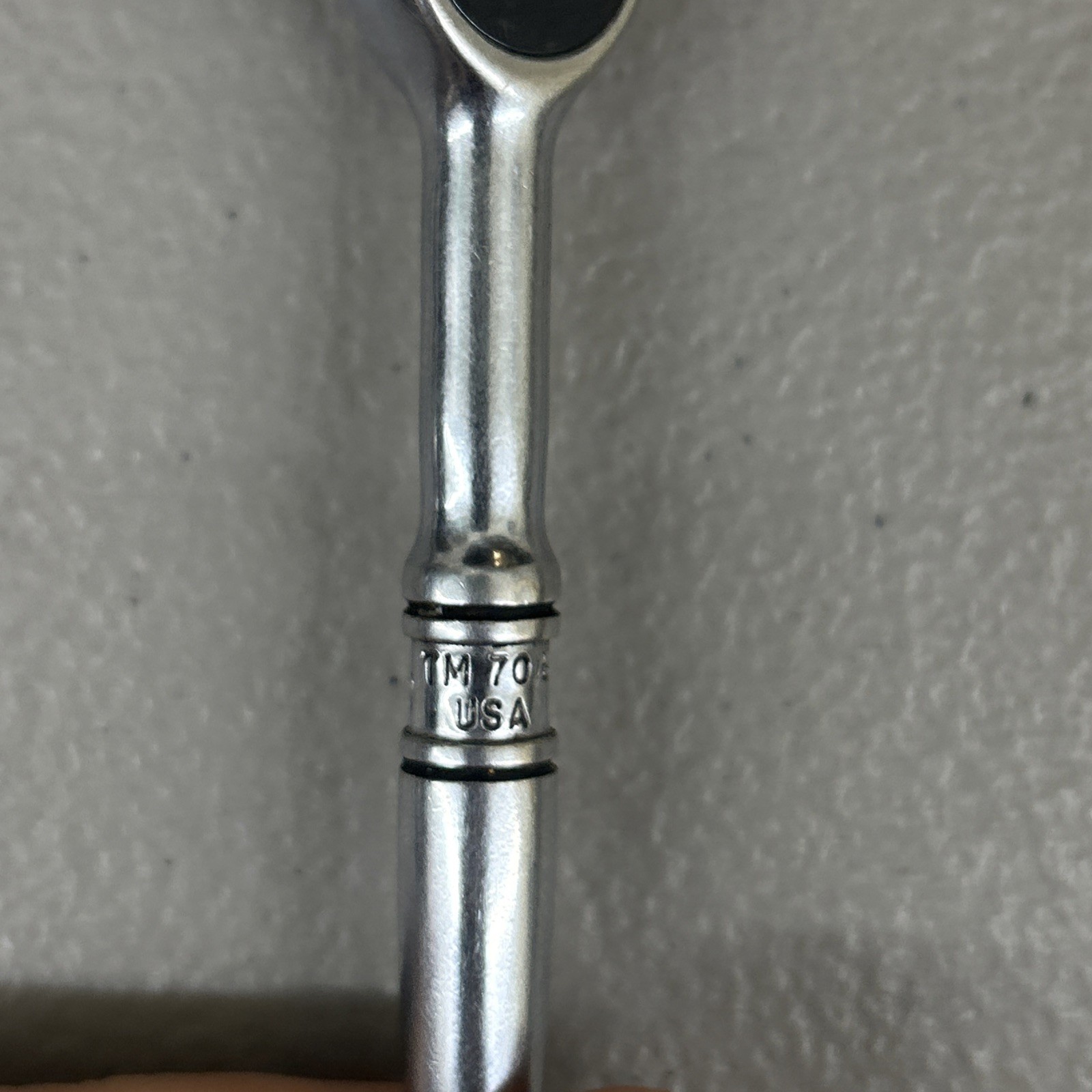 Snap-on Tools TM70B 1/4” Drive Ratchet 4-1/4” Length Chrome USA