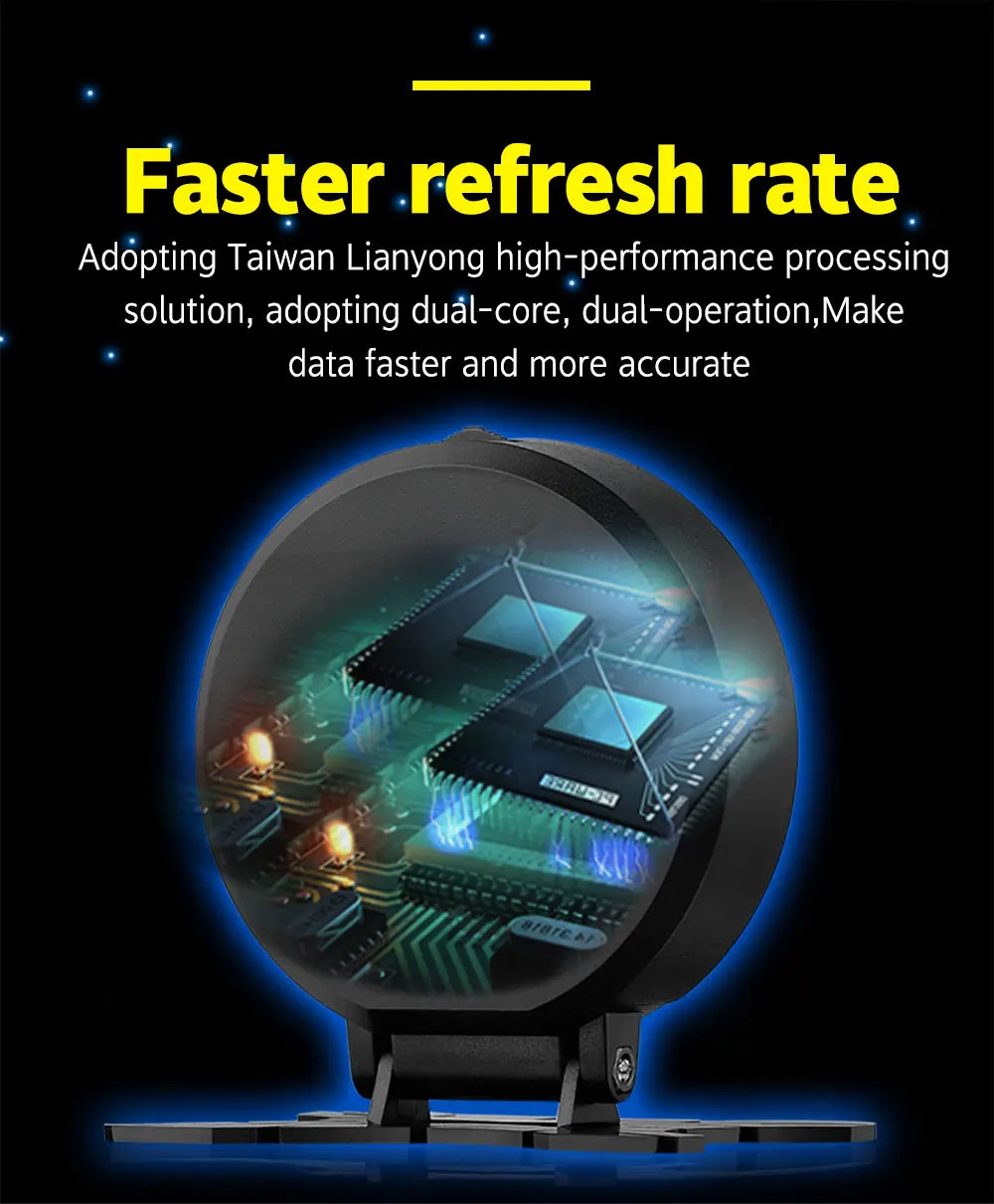 P15 Car OBD Head-Up Display Smart Digital Speedometer Water Temp Gauge Overspeed