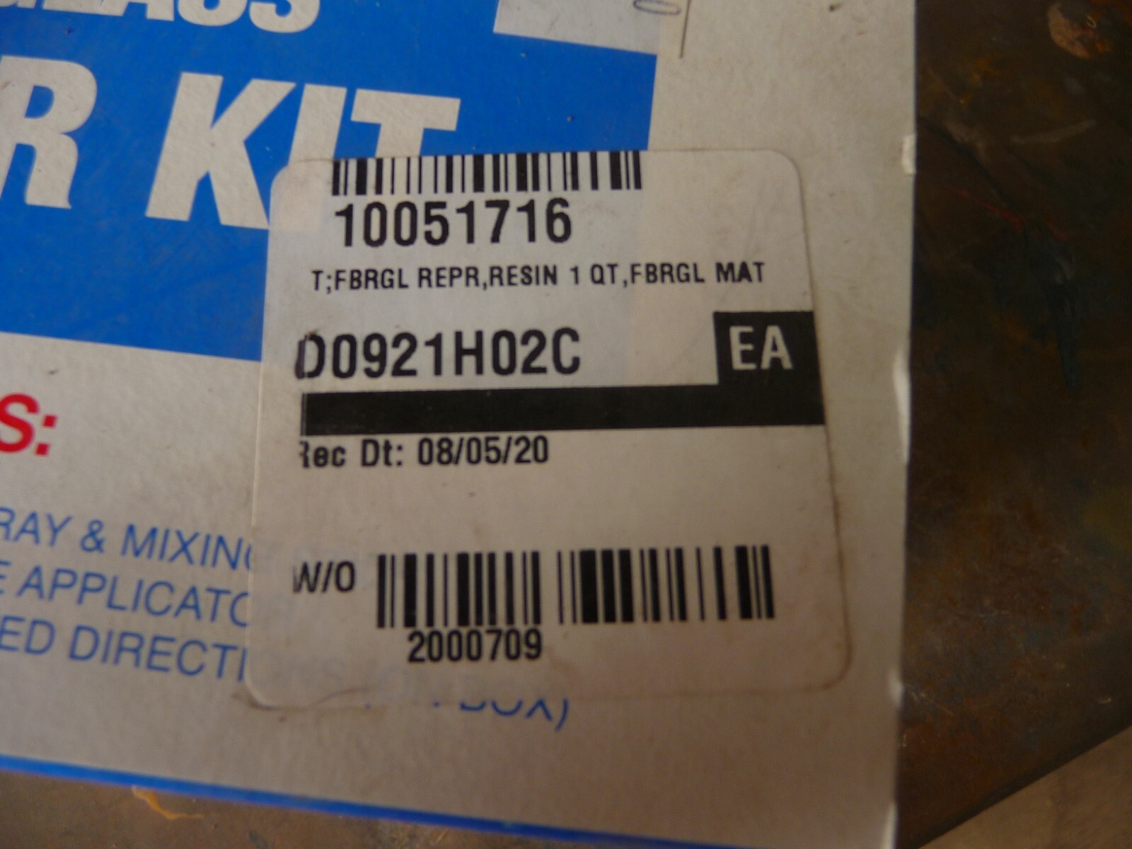 NAPA Fiberglass Repair Kit 765-1281