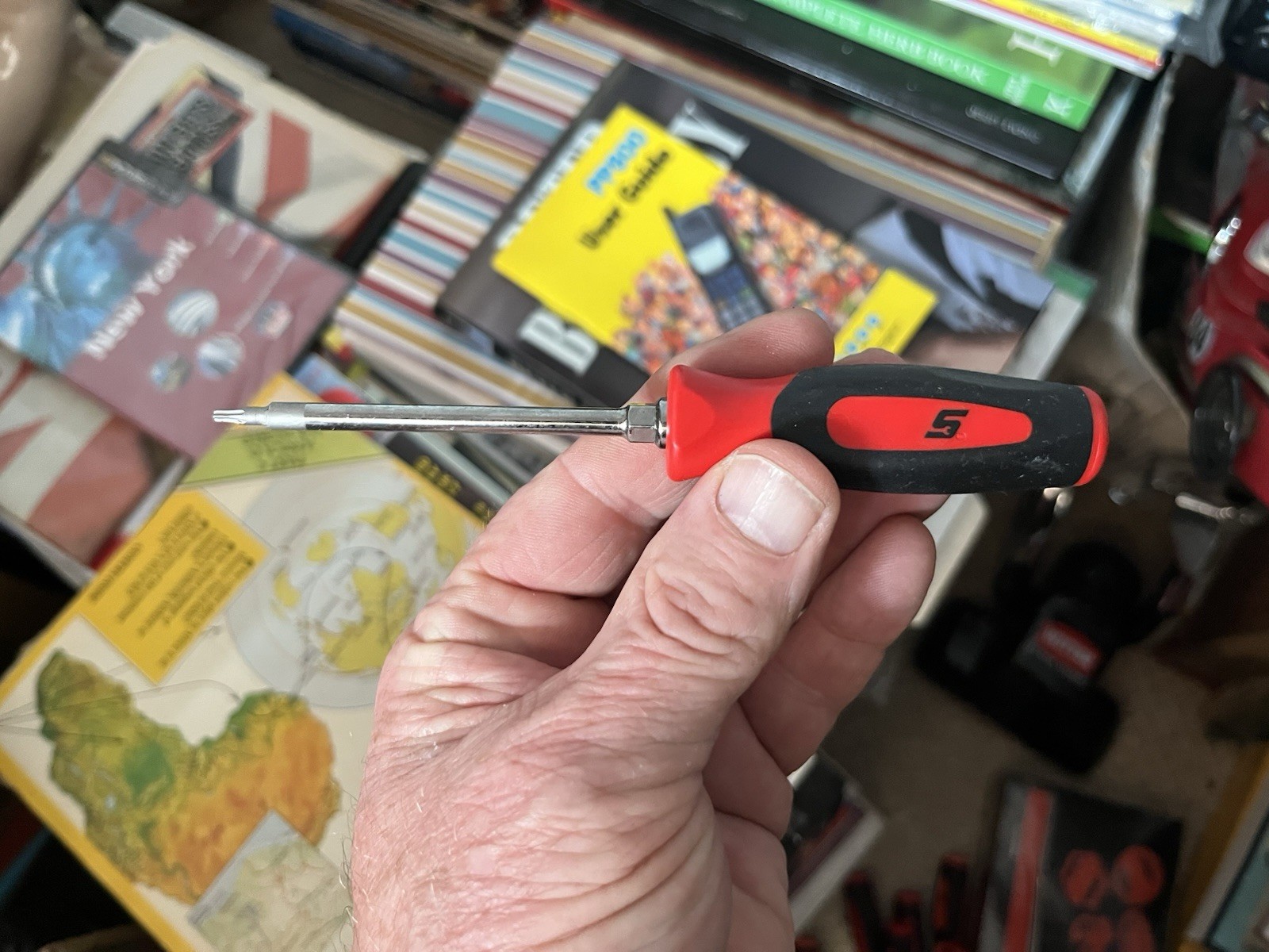 New Snap On Torx T8 Screwdriver Mini Tip Classic Red Soft Grip Instinct New Tool