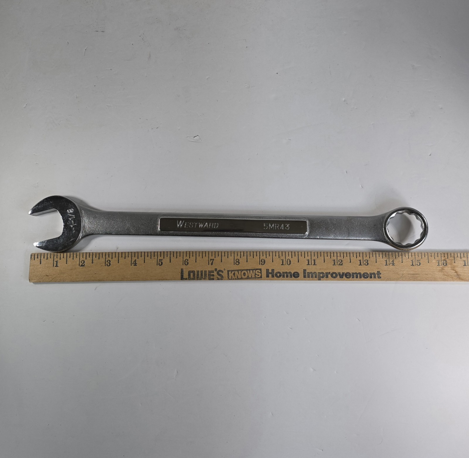 WESTWARD 1-1/8″ SAE 5MR43 COMBINATION WRENCH 12 POINT BOX END