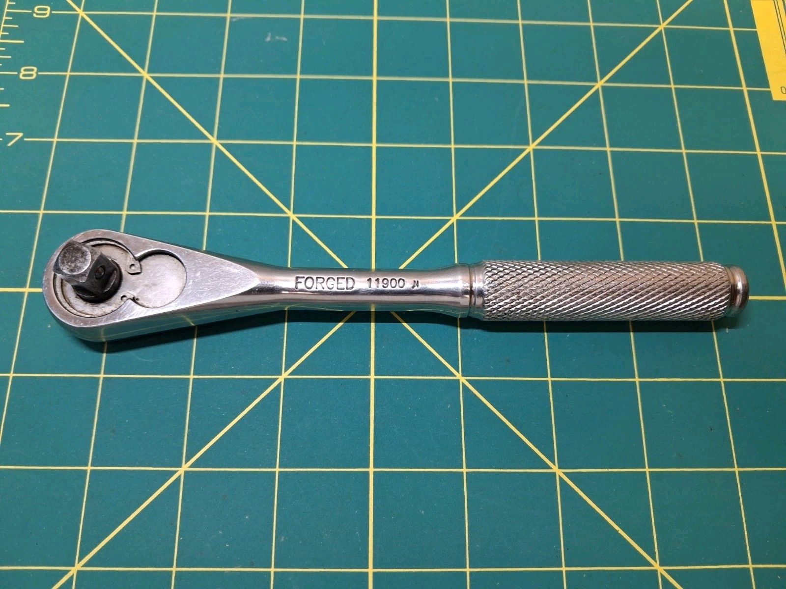 Allen Tools 3/8″ Drive Forged Chrome Ratchet 11900 Made In USA MADE 🇺🇸