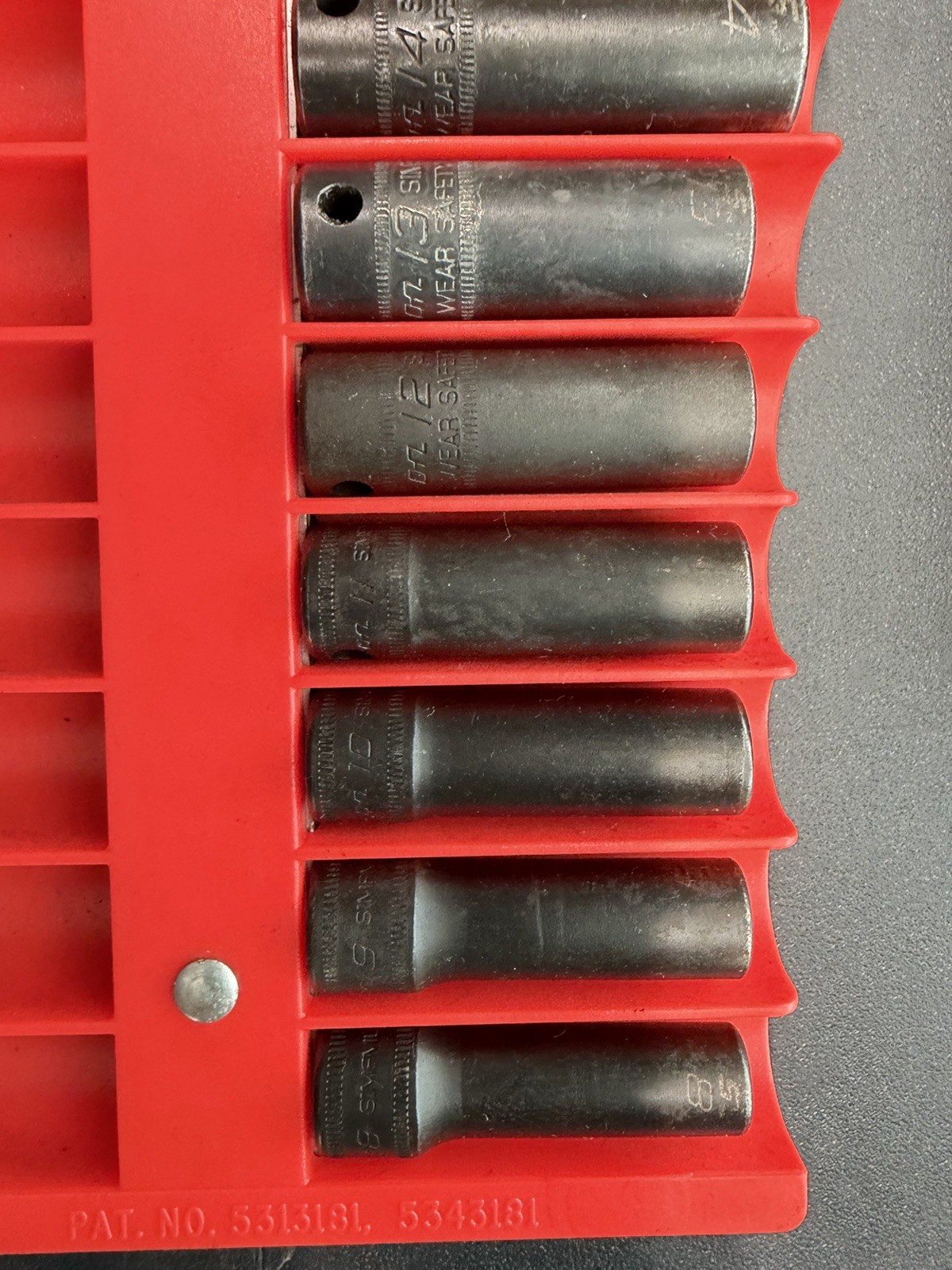 Snap-on 14pc 3/8″ Drive Deep Impact Socket Set Metric 6pt 8-19, 21, 24MM