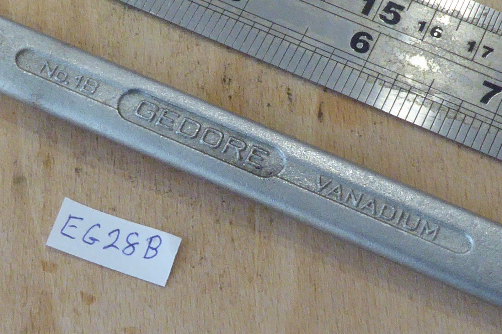 GEDORE No. 1B combination spanner 19mm made in Germany metric